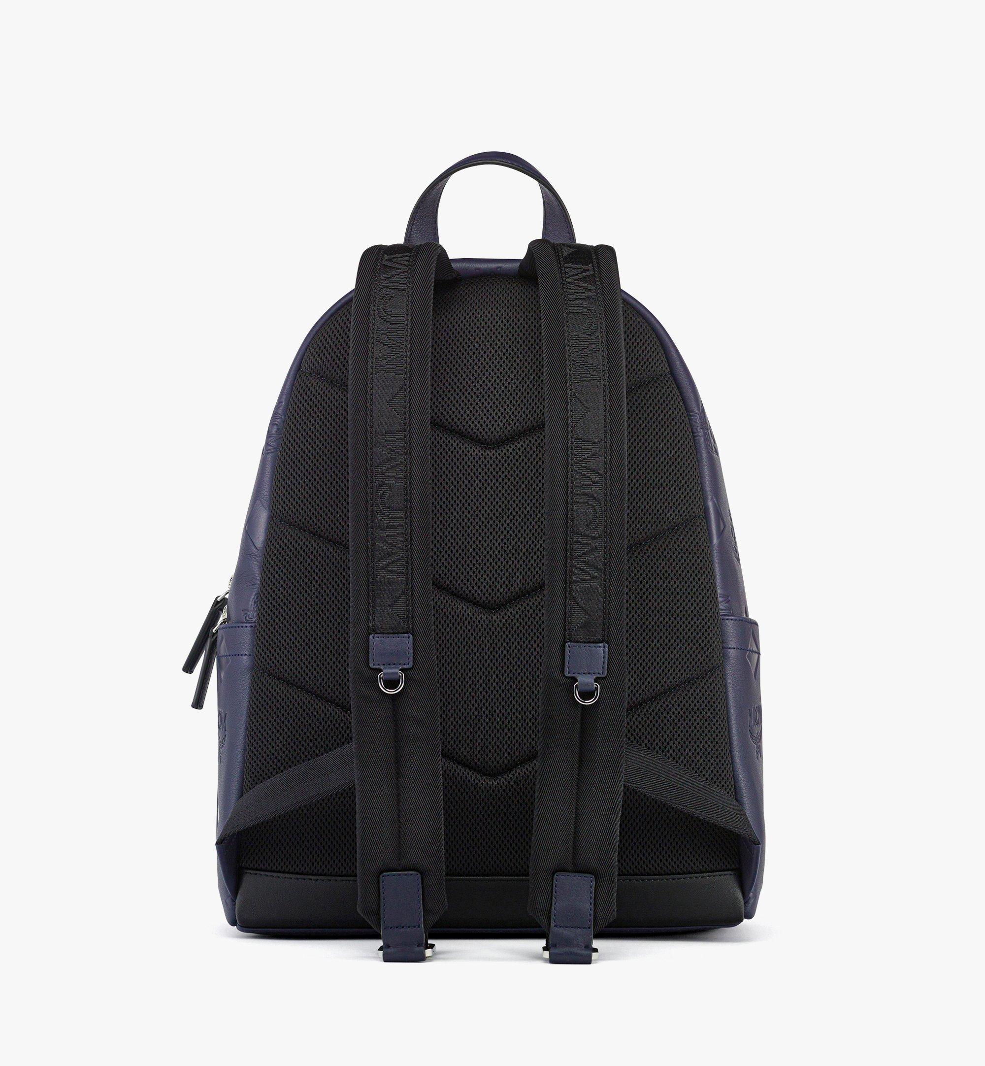 MCM Stark Rucksack aus Leder mit Maxi-Monogramm Blue MMKDAVE02VC001 Noch mehr sehen 3