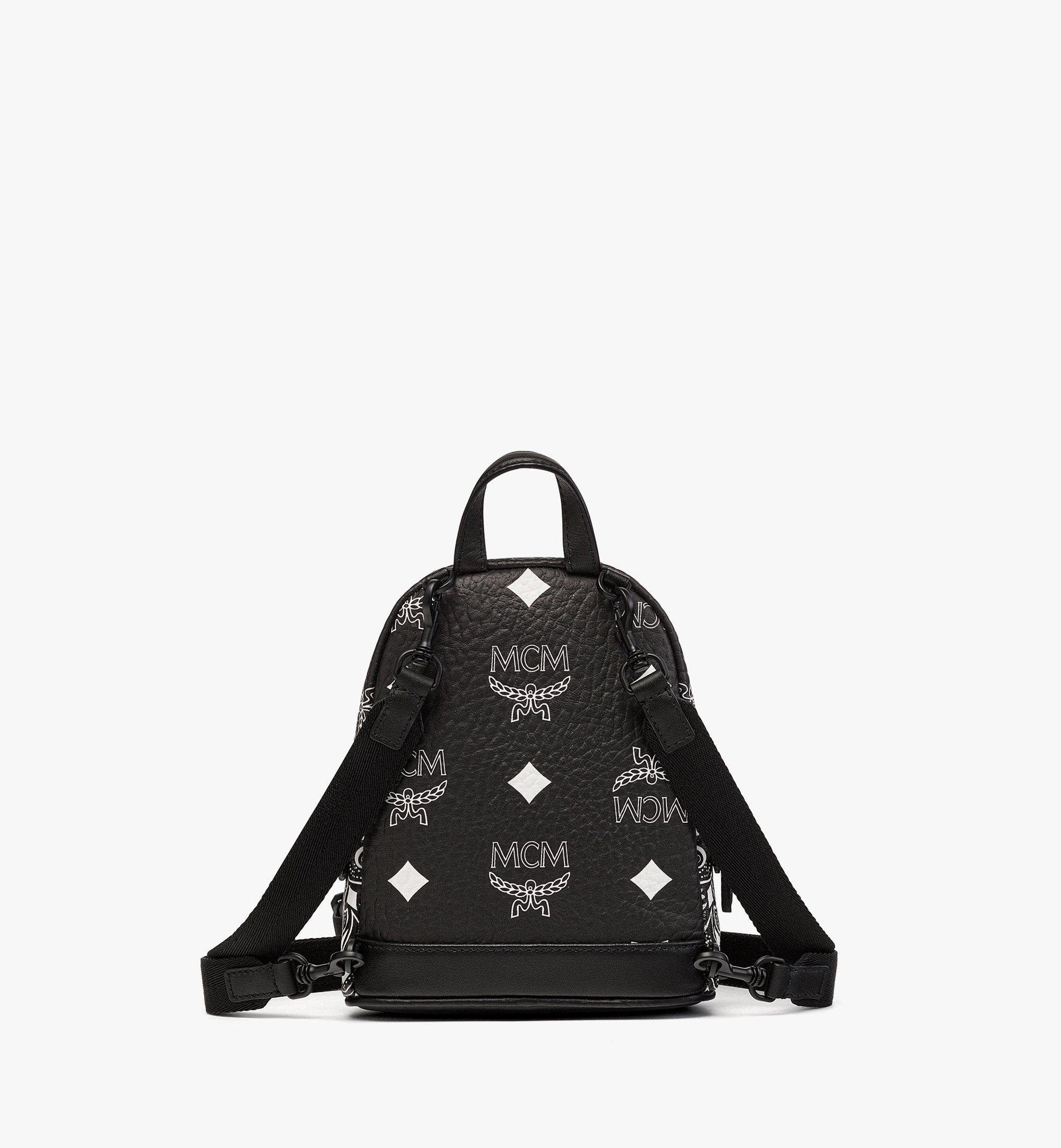 Mini Stark Crossbody in Visetos Black