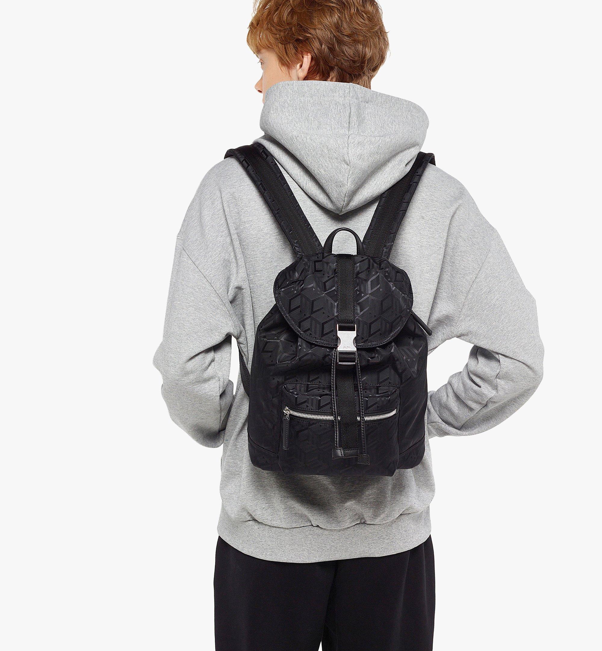 Mcm backpack nylon black new arrivals