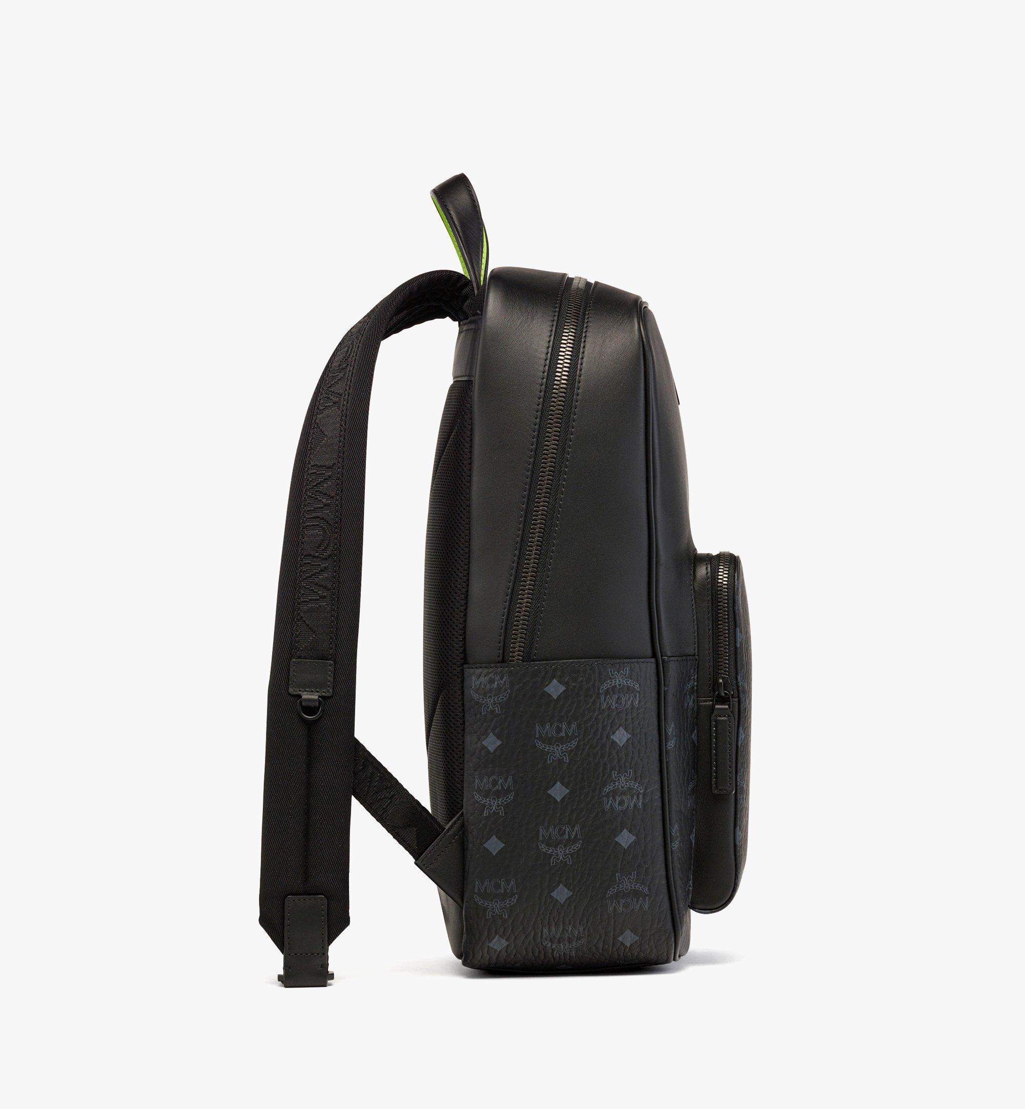 MCM Aren Backpack in Visetos Leather Mix Black MMKDSTA02BK001 Alternate View 1