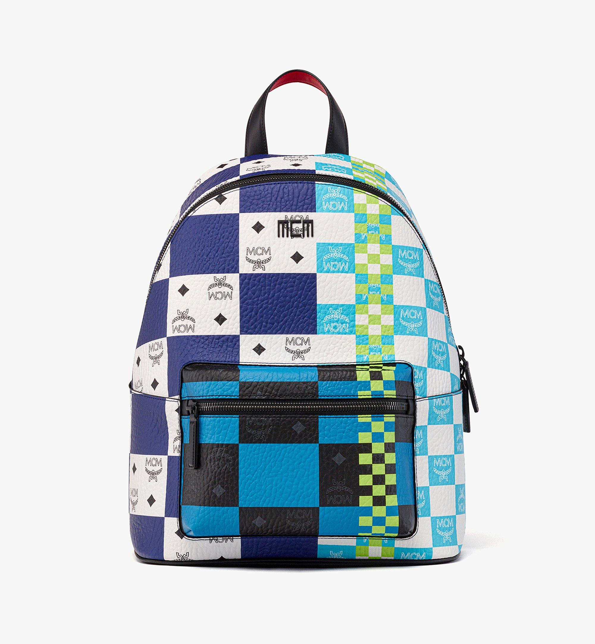 MCM Stark Backpack in Checkerboard Visetos Multi MMKDSVE02MT001 Alternate View 1