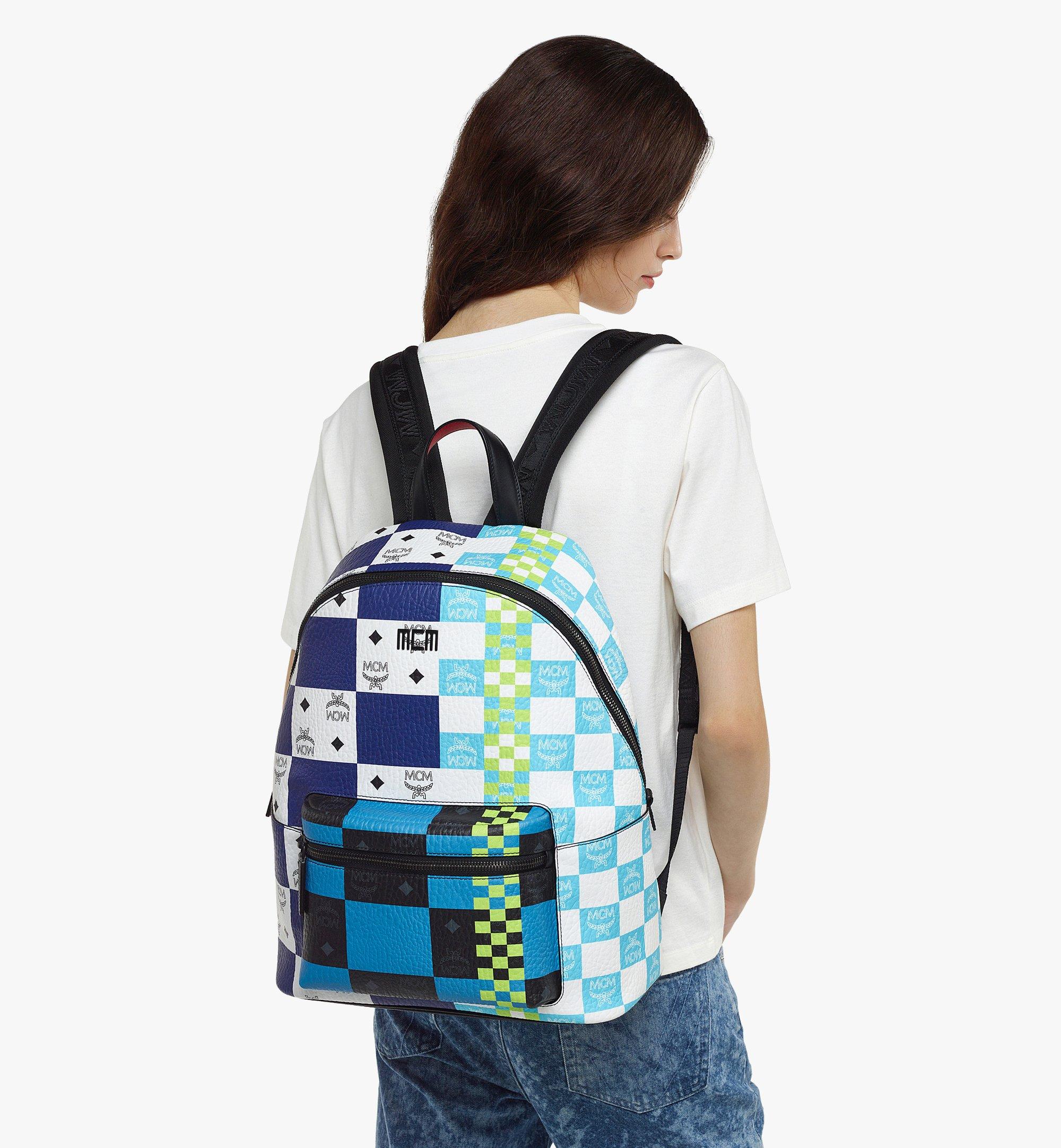 MCM Stark Backpack in Checkerboard Visetos Multi MMKDSVE02MT001 Alternate View 4