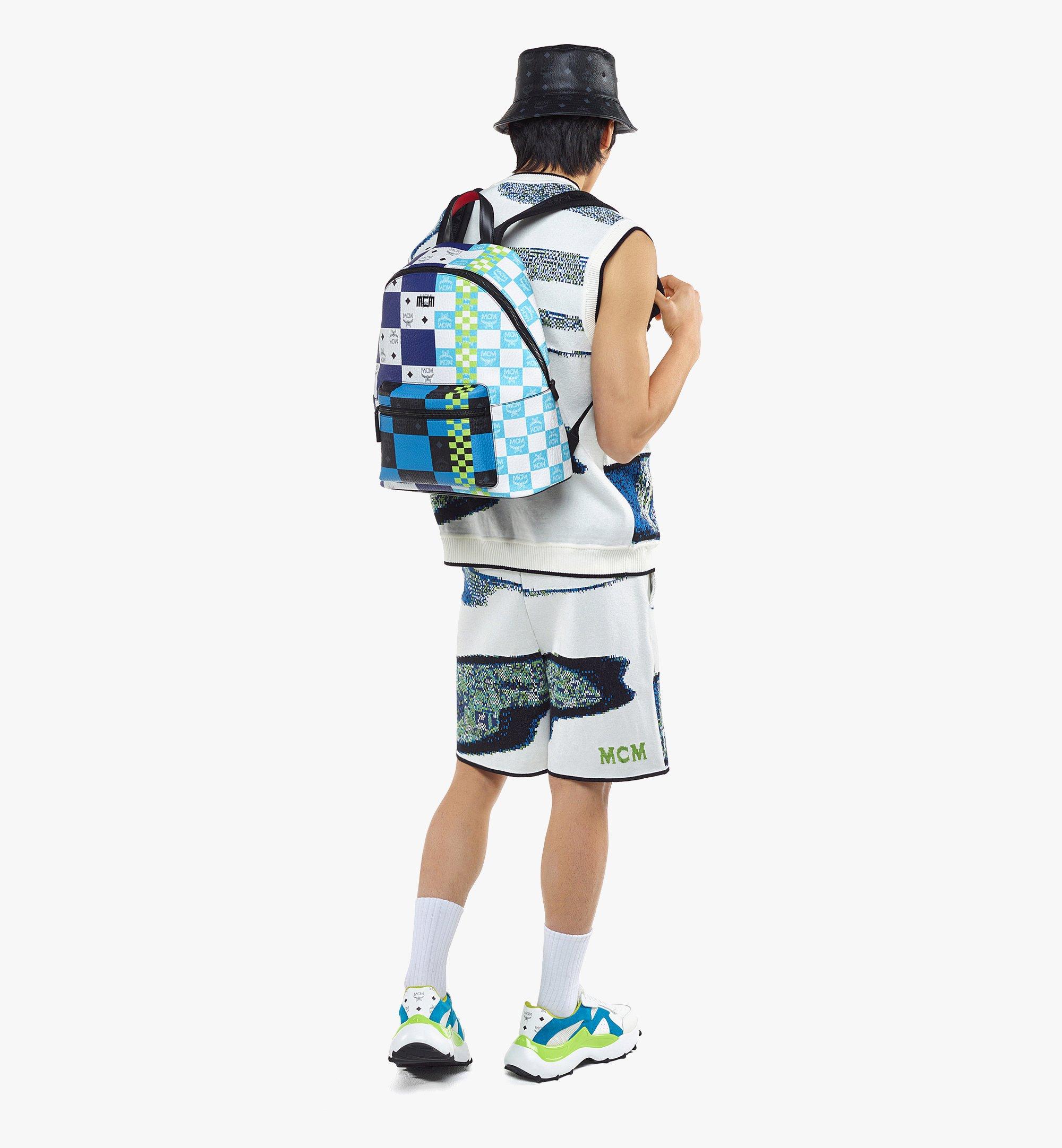 MCM Stark Backpack in Checkerboard Visetos Multi MMKDSVE02MT001 Alternate View 5
