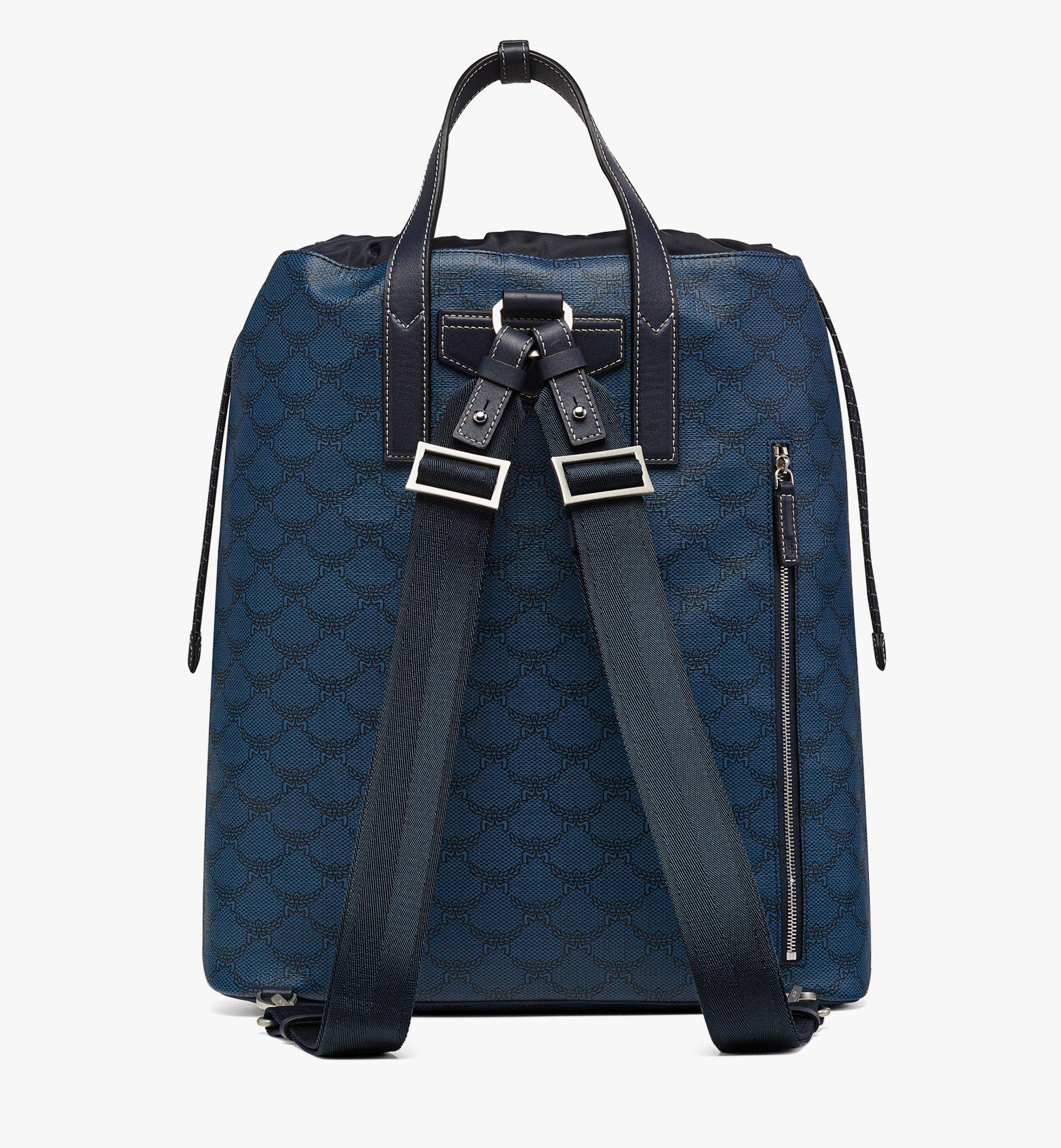 Medium Himmel Drawstring Backpack in Lauretos Blue MCM US