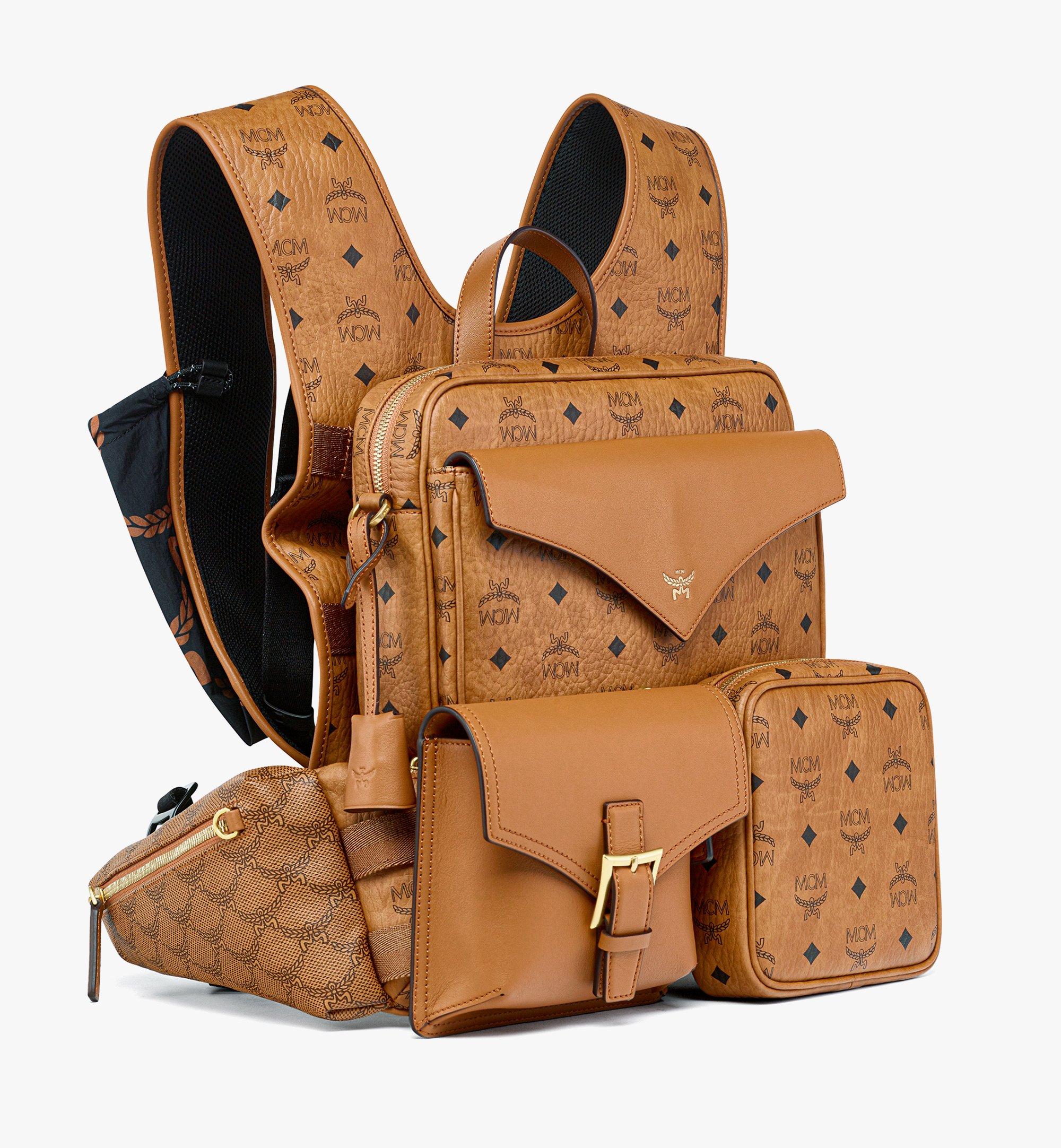 MCM Aren Multi-Backpack in Visetos Cognac MMKEATA02CO001 Plus de photos 4