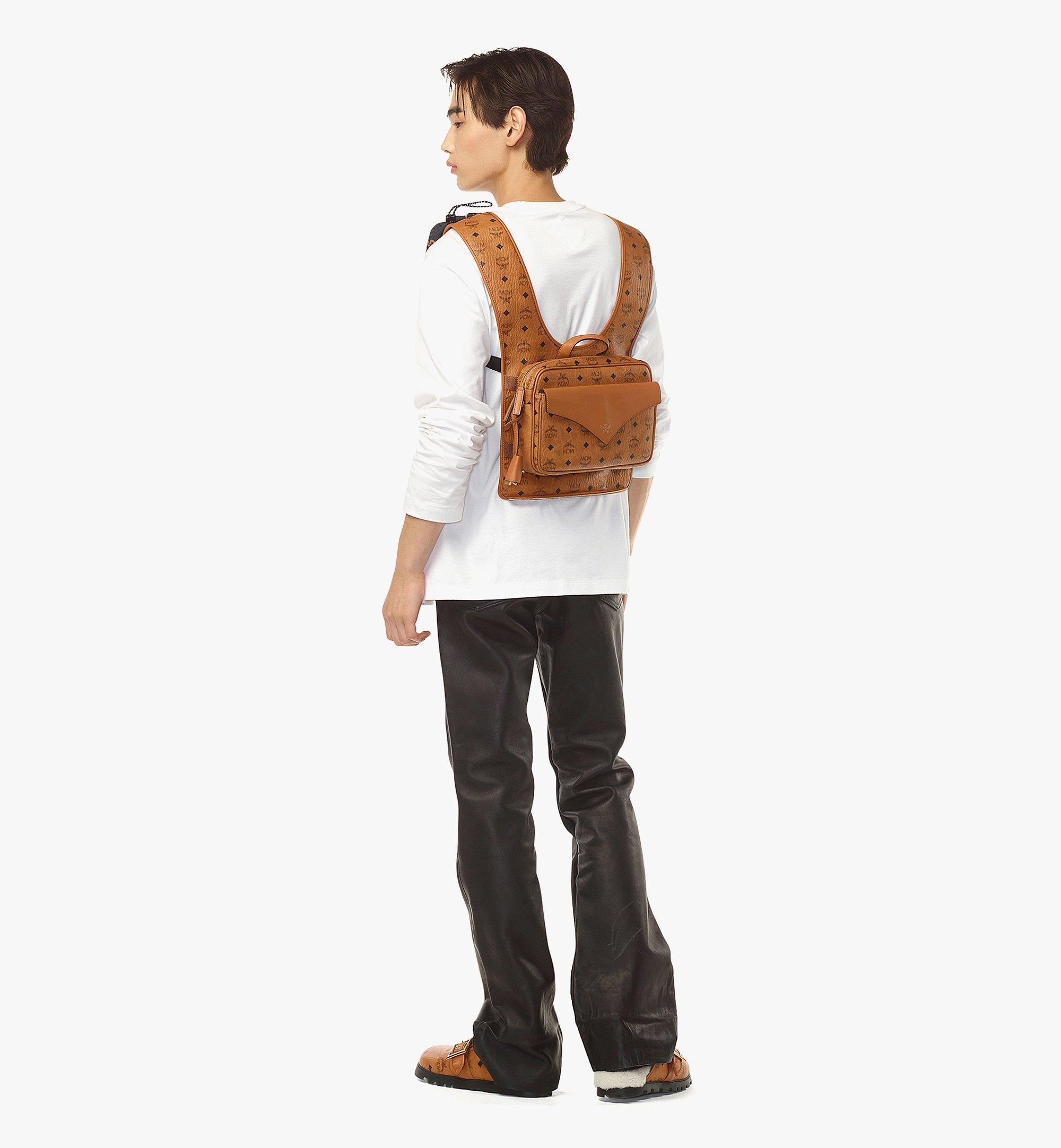 [MCM]★韓国人気★Aren Visetos Backpack Small Aren Drawstring Backpack in Visetos Cognac | MCM ®US