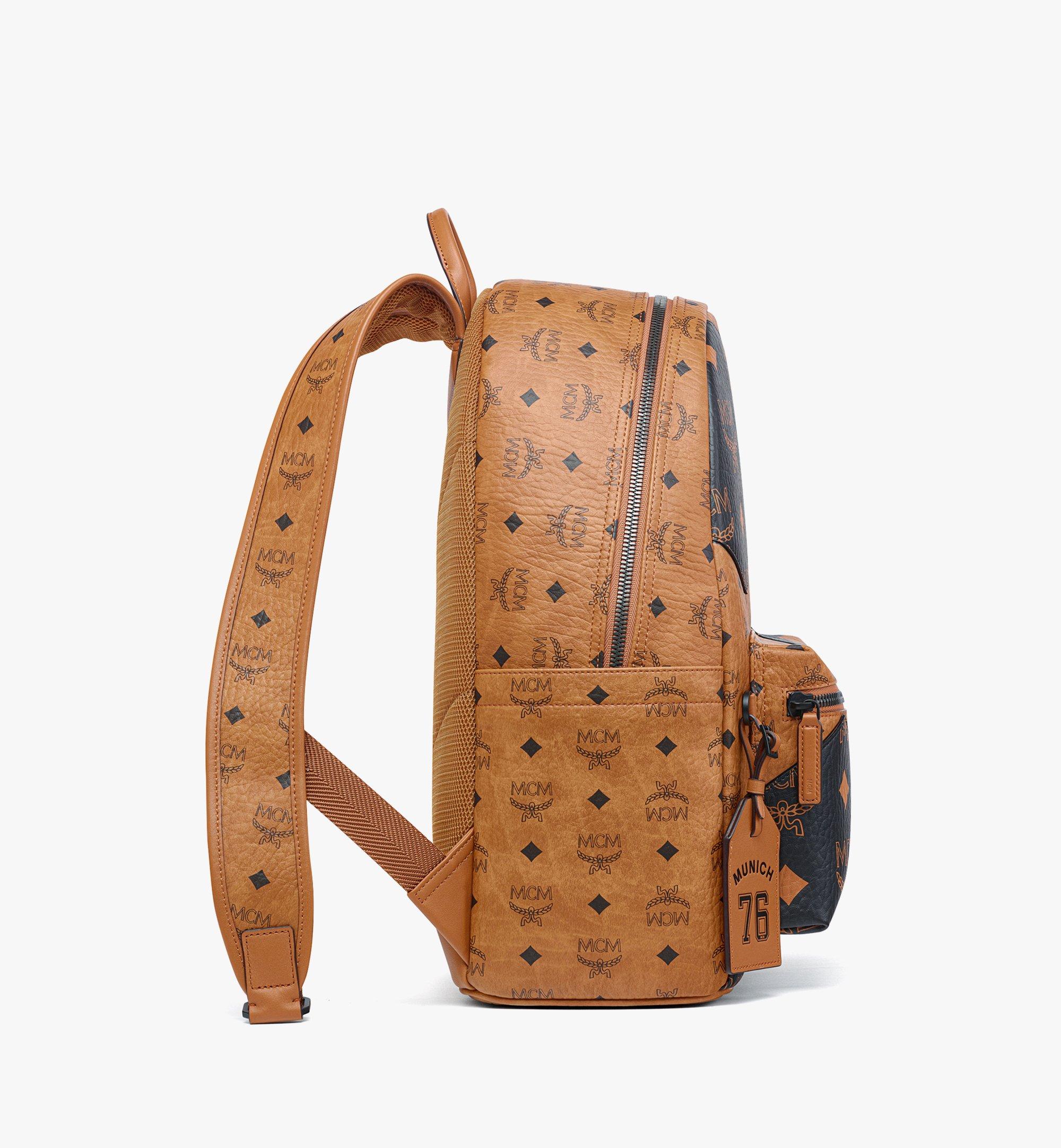 Mcm stark backpack cognac sale