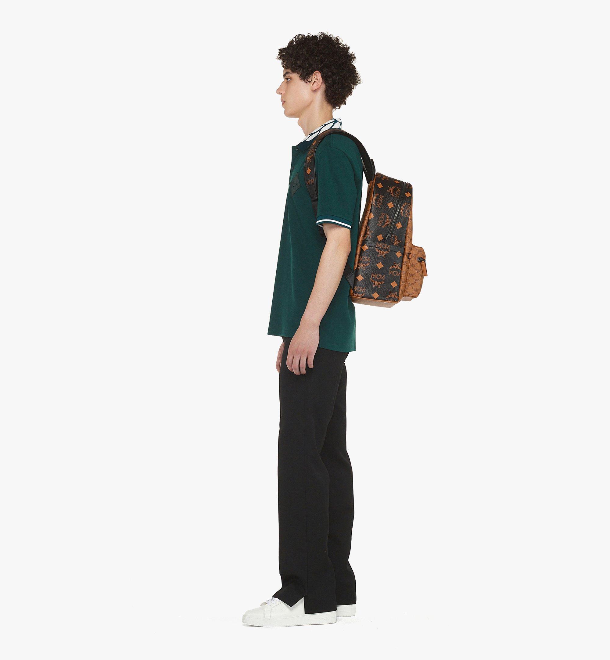 MCM Stark Backpack in Monogram Mix Cognac MMKEAVE04CO001 Alternate View 4