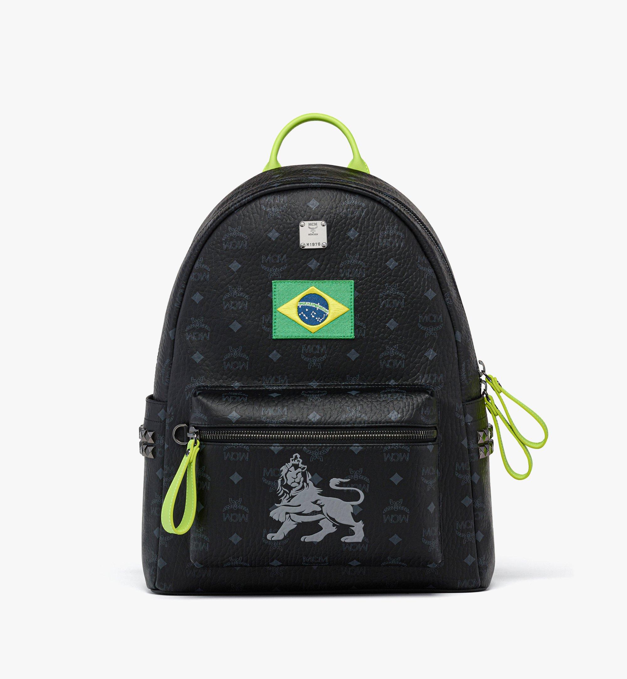 Mcm medium studded backpack sale