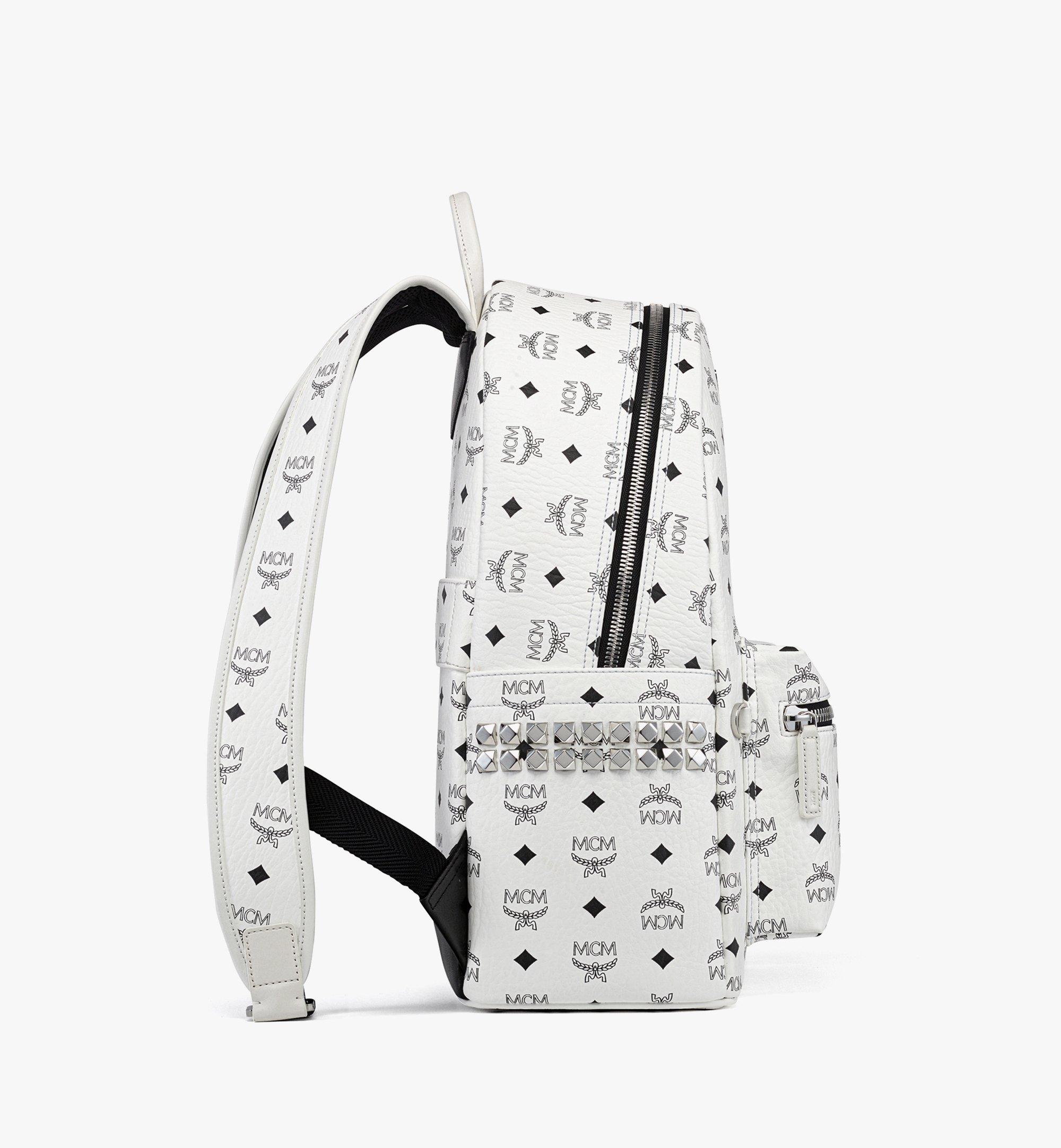 MCM Stark Side Studs Backpack in Visetos  MMKEAVE12WT001 Alternate View 1