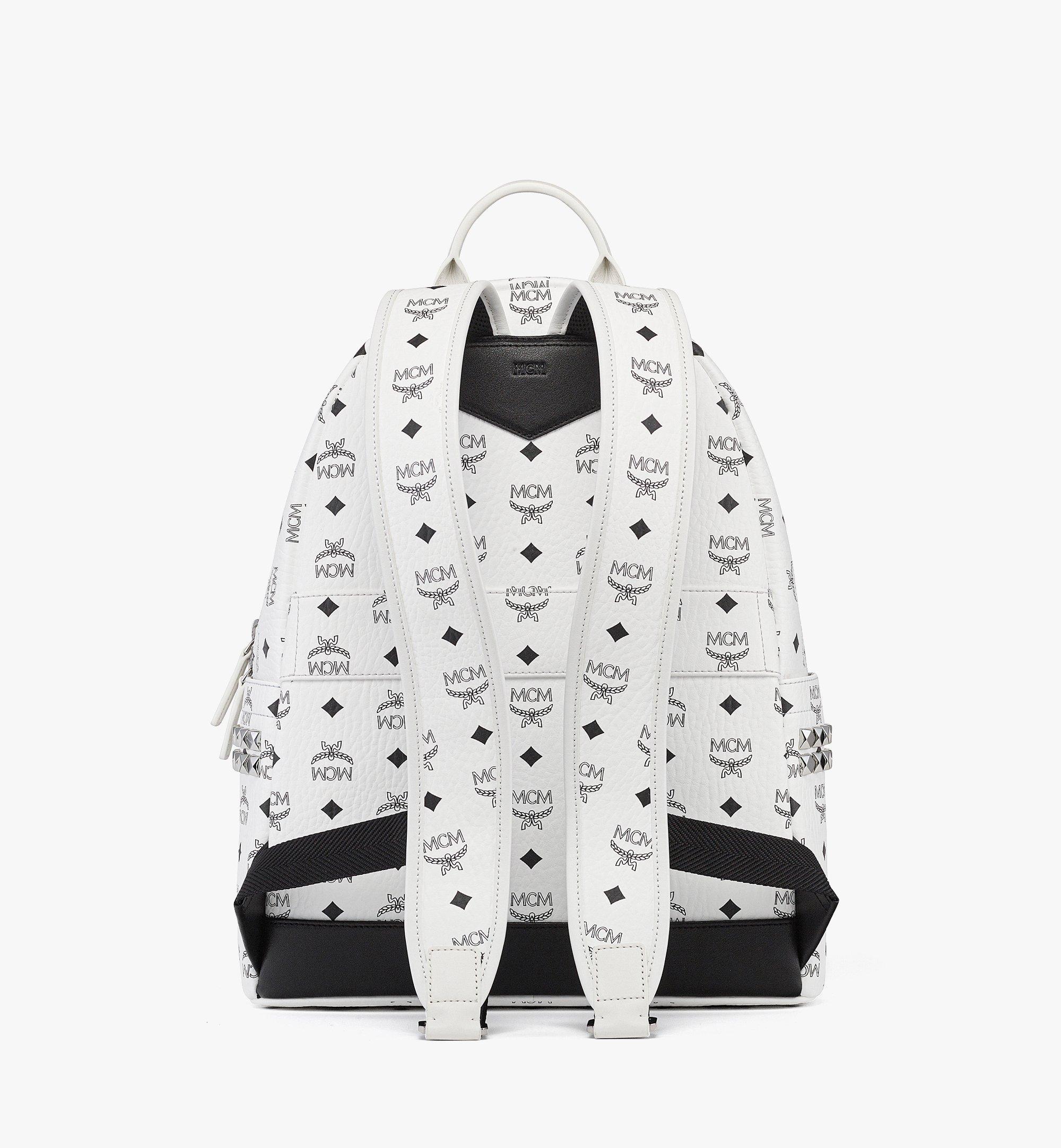 MCM Stark Side Studs Backpack in Visetos  MMKEAVE12WT001 Alternate View 3