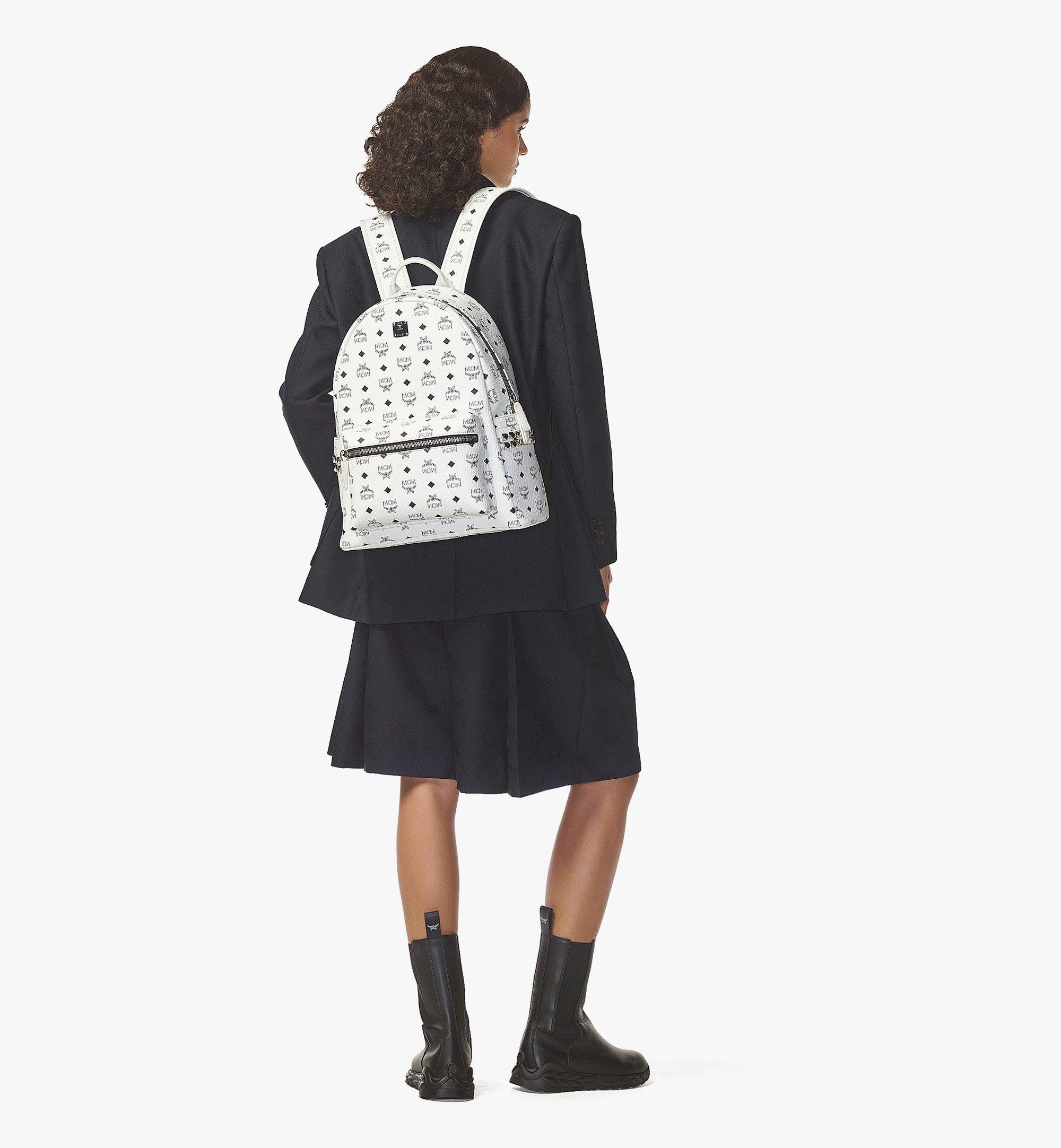 MCM Stark Side Studs Backpack in Visetos  MMKEAVE12WT001 Alternate View 5