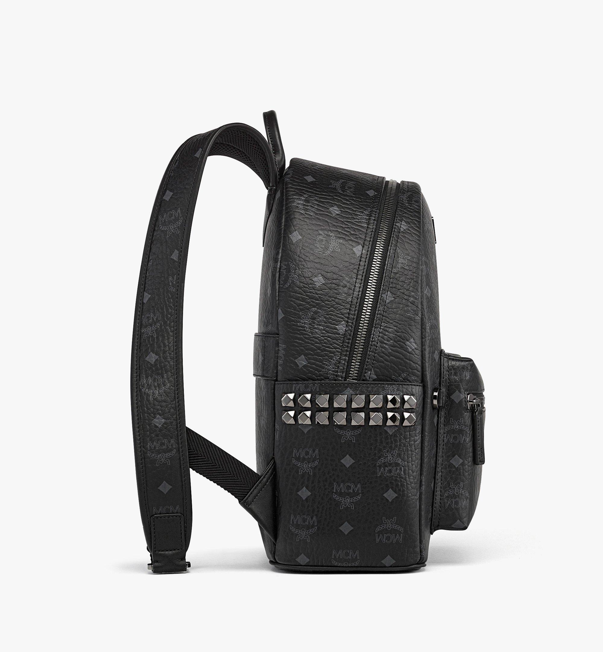 MCM Stark Side Studs Backpack in Visetos  MMKEAVE14BK001 Alternate View 1