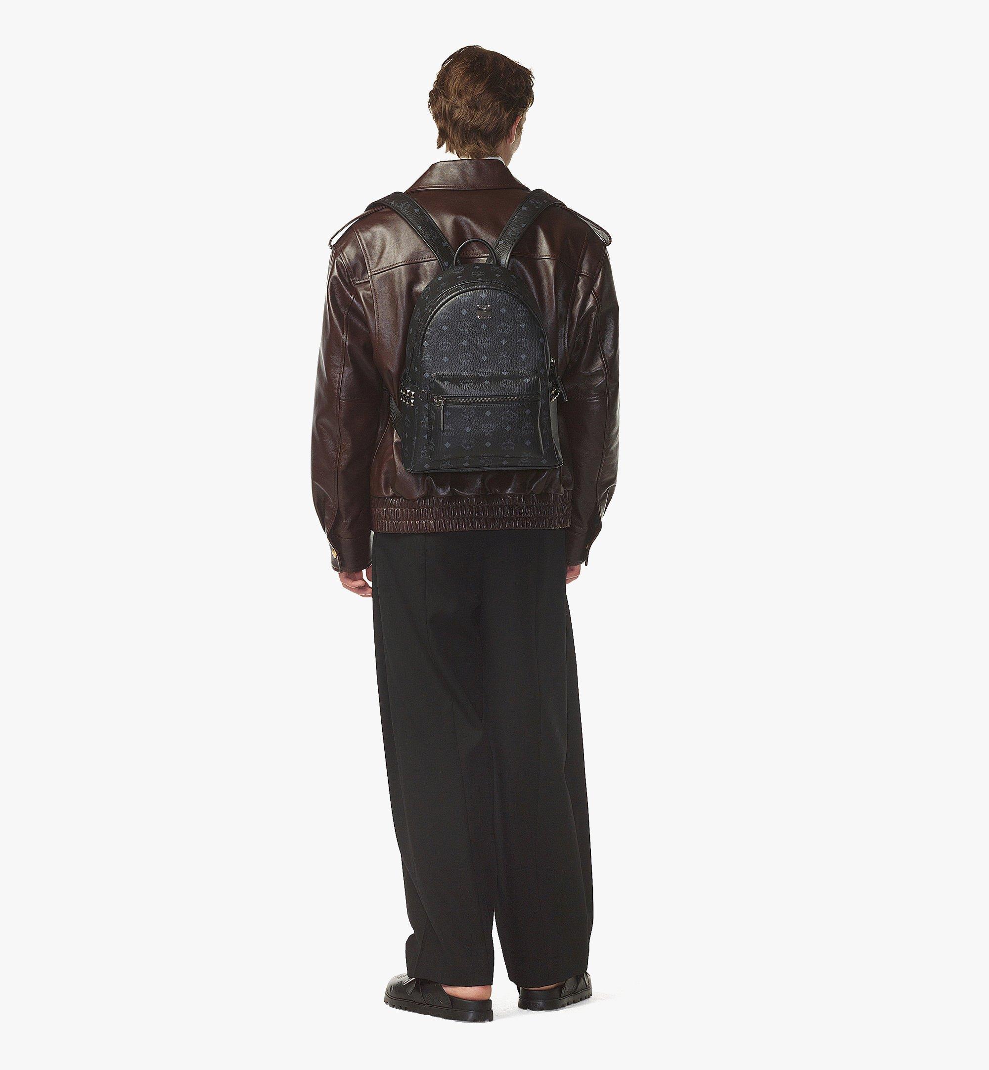 MCM Stark Side Studs Backpack in Visetos  MMKEAVE14BK001 Alternate View 5