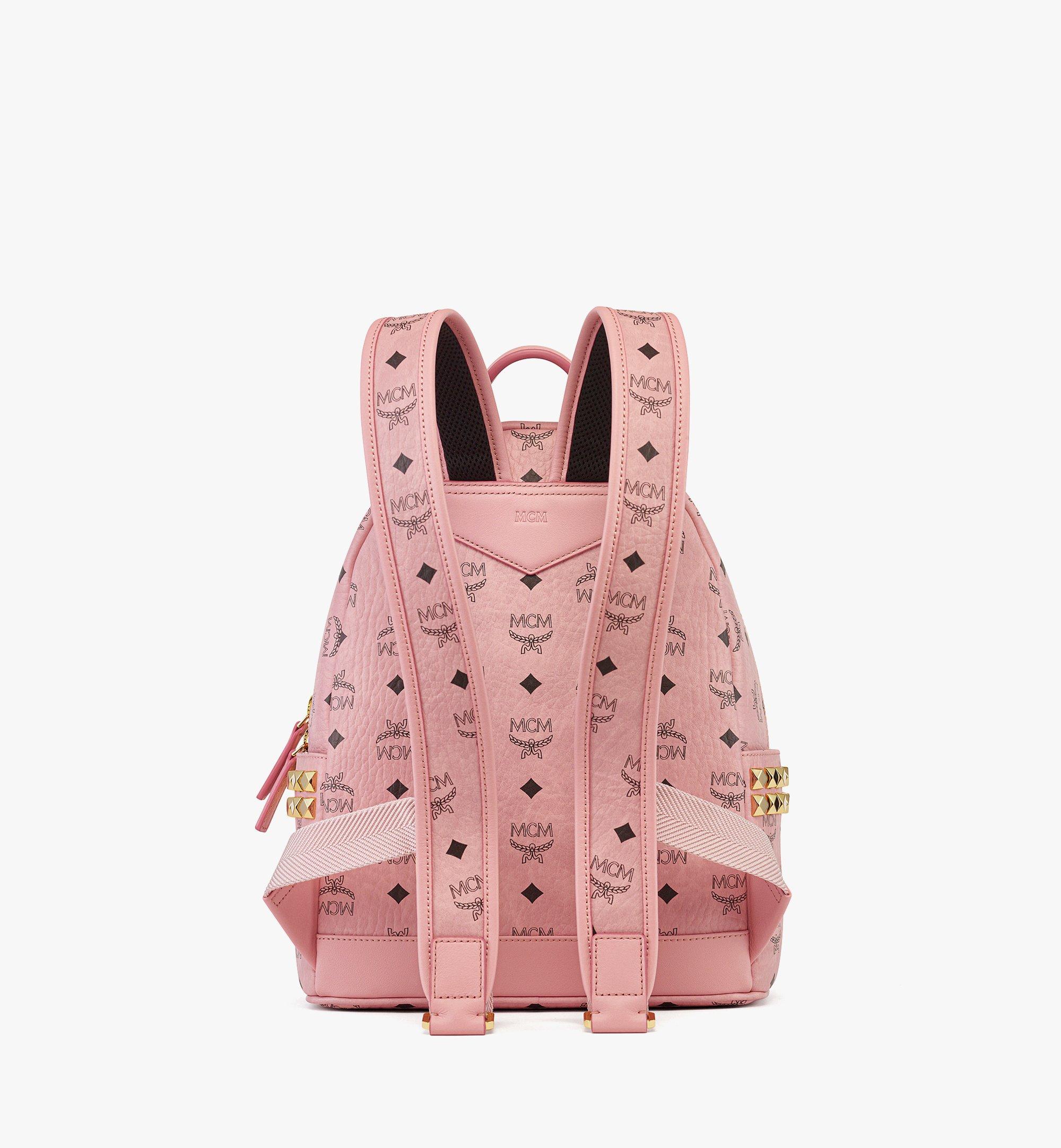 Small Stark Side Studs Backpack in Visetos Pink | MCM ®JP