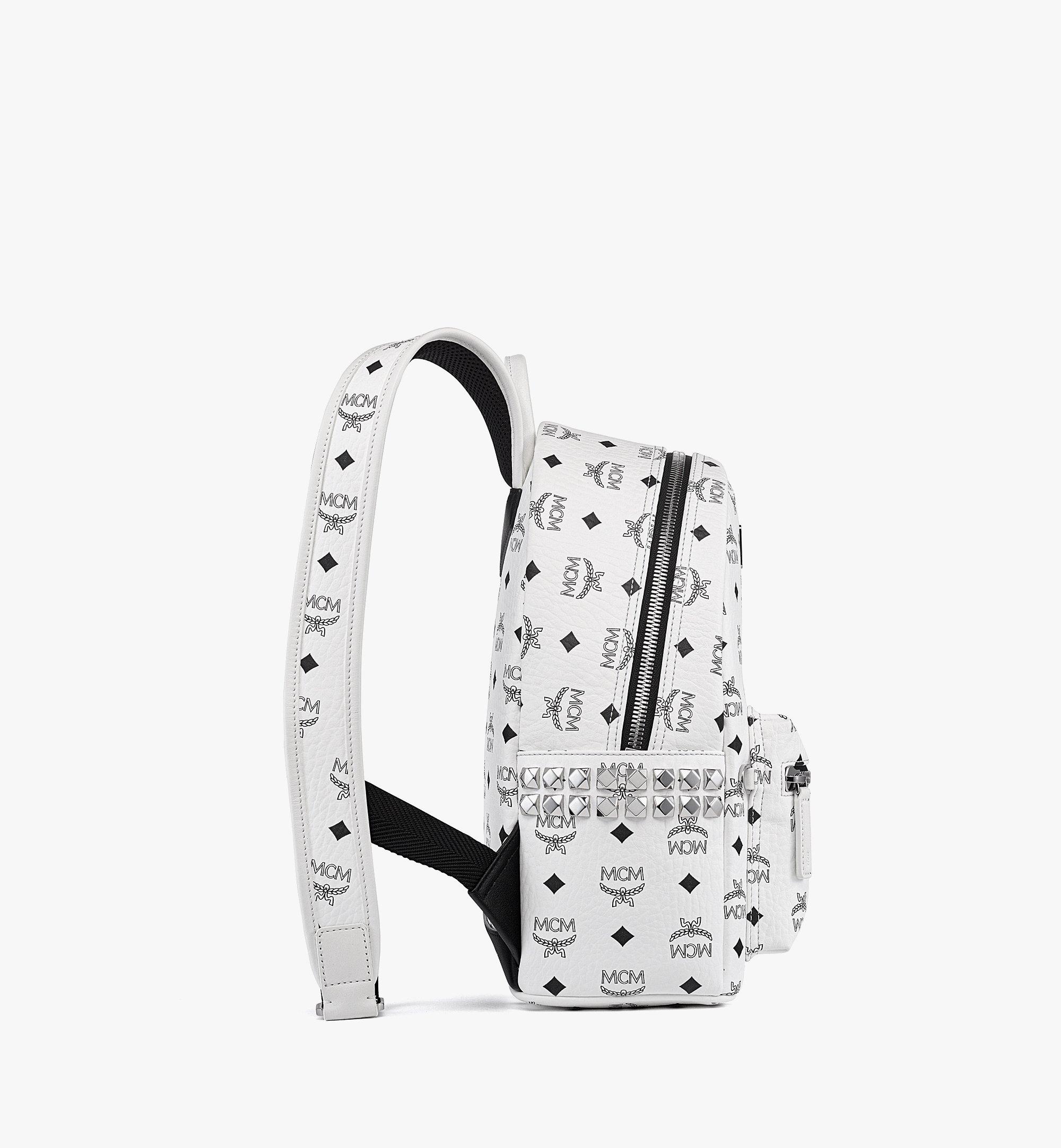 MCM Stark Side Studs Backpack in Visetos  MMKEAVE15WT001 Alternate View 1