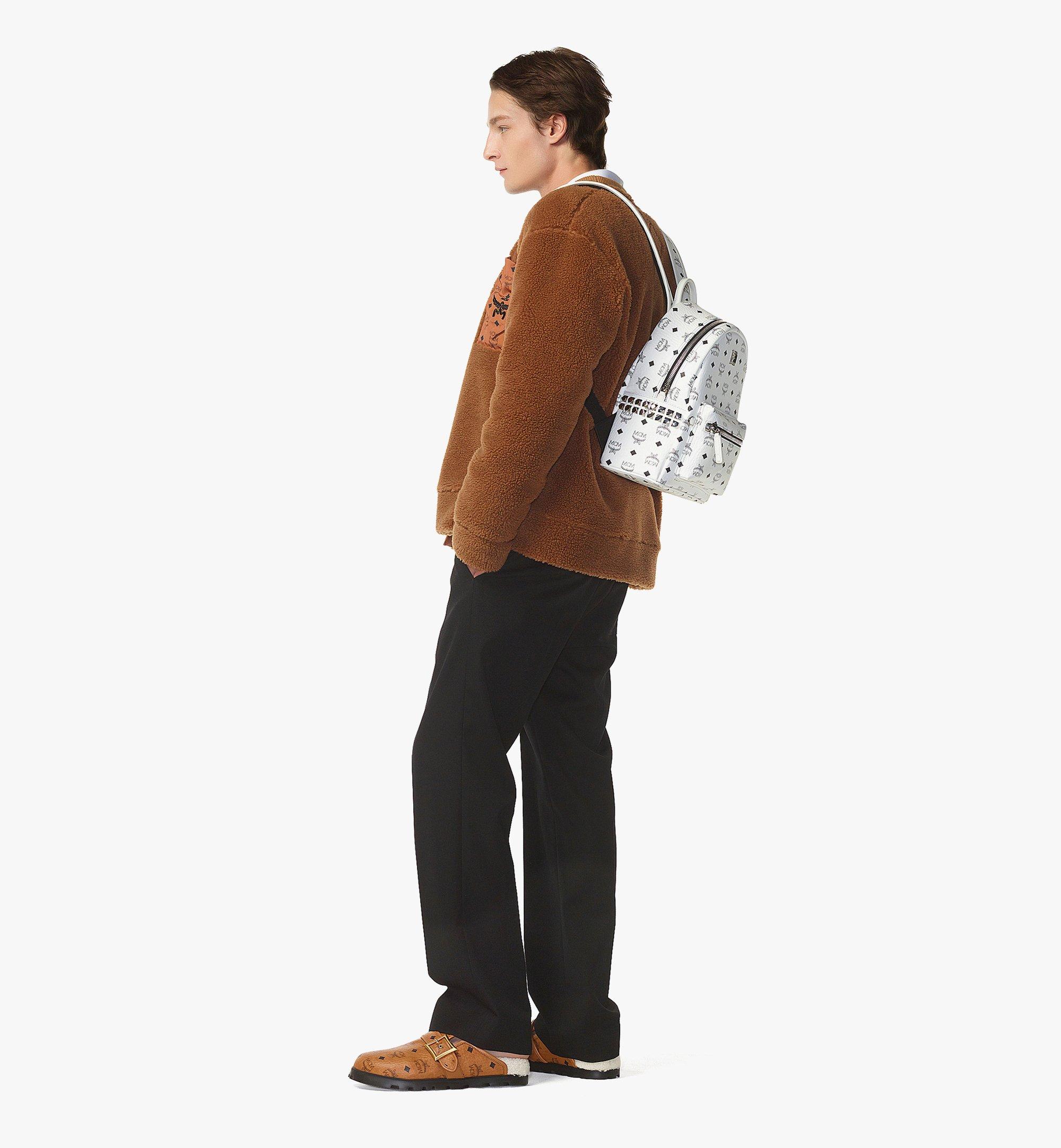 Small STARK サイドスタッズ バックパック - ヴィセトス WHITE | MCM ®JP