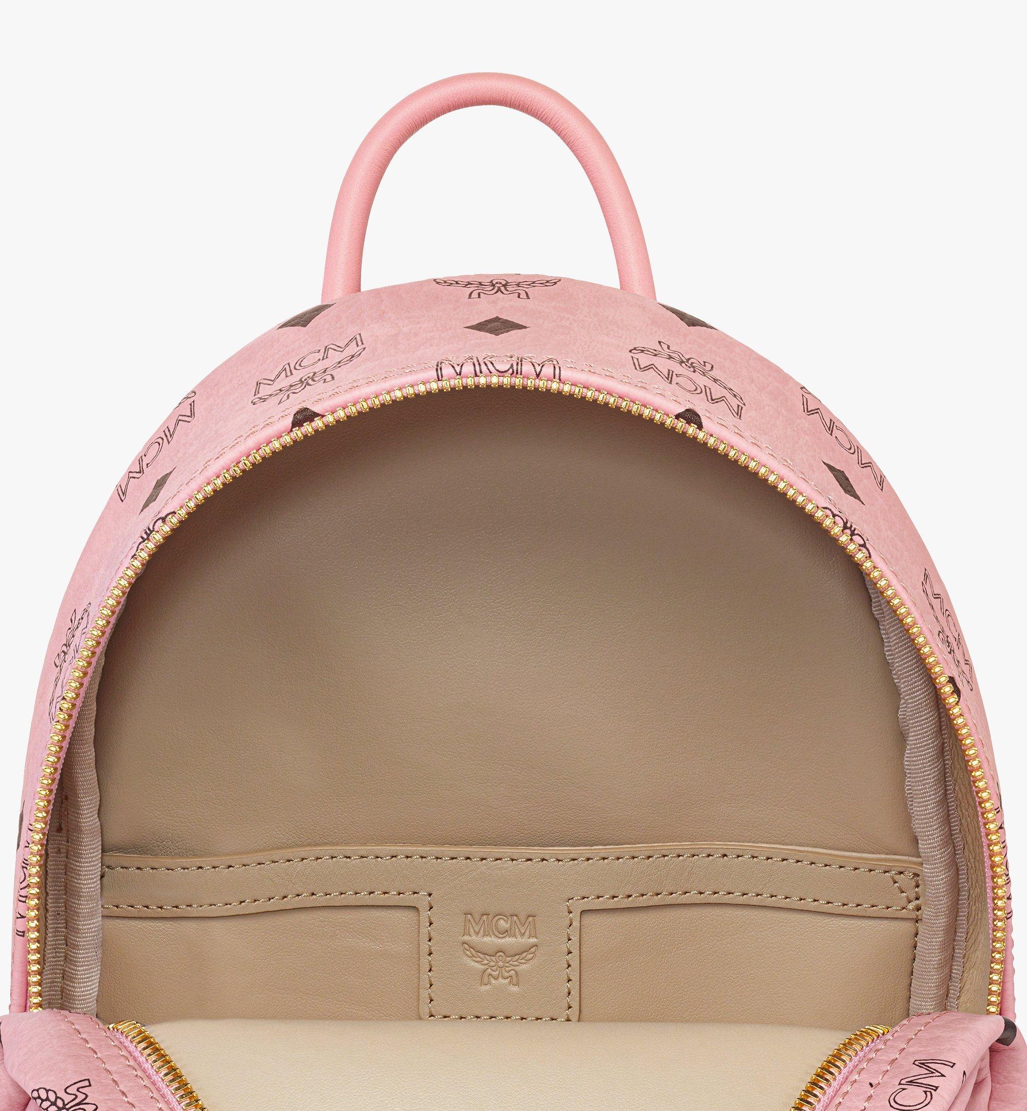 Mini Stark Side Studs Backpack in Visetos Pink MCM US