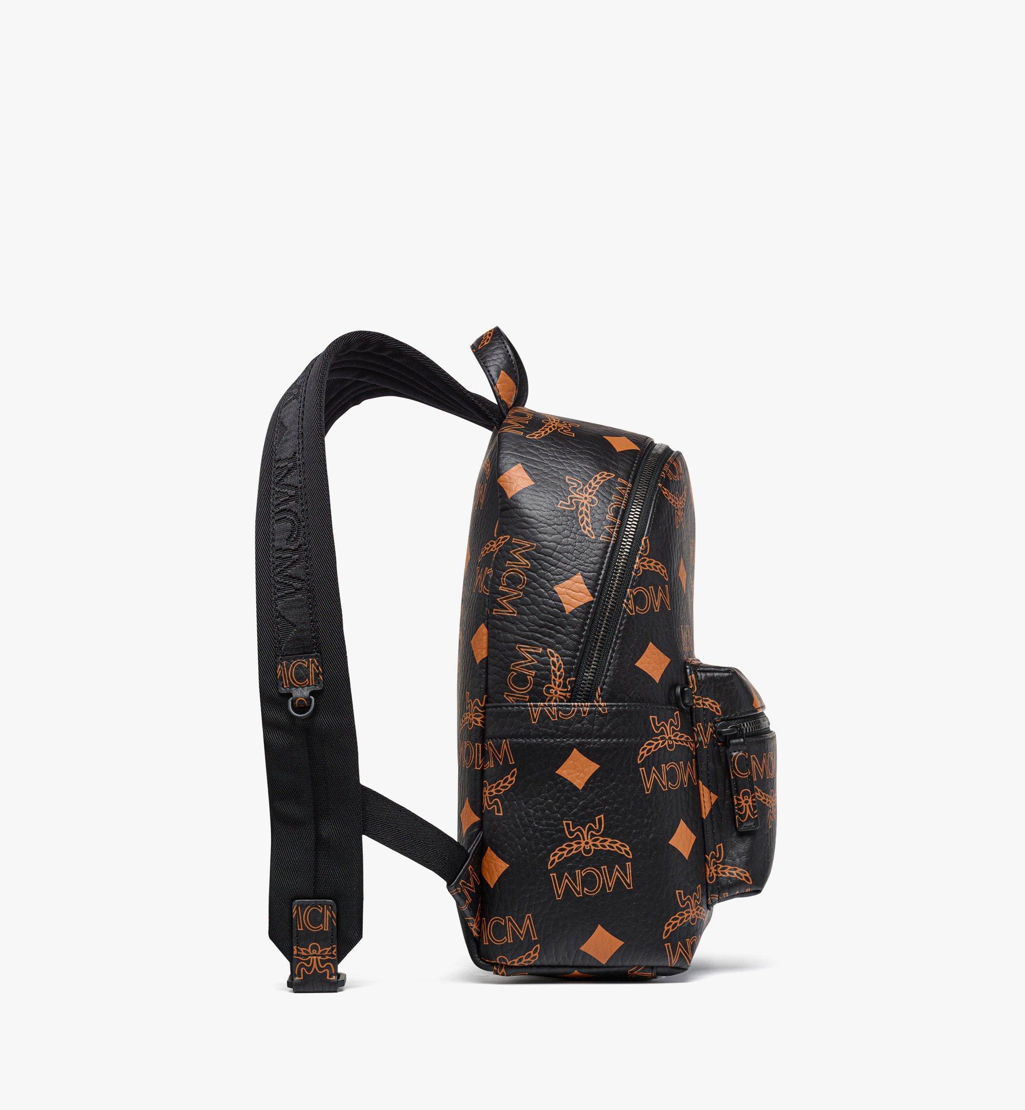 Small Stark Backpack in Maxi Visetos Black MCM MY