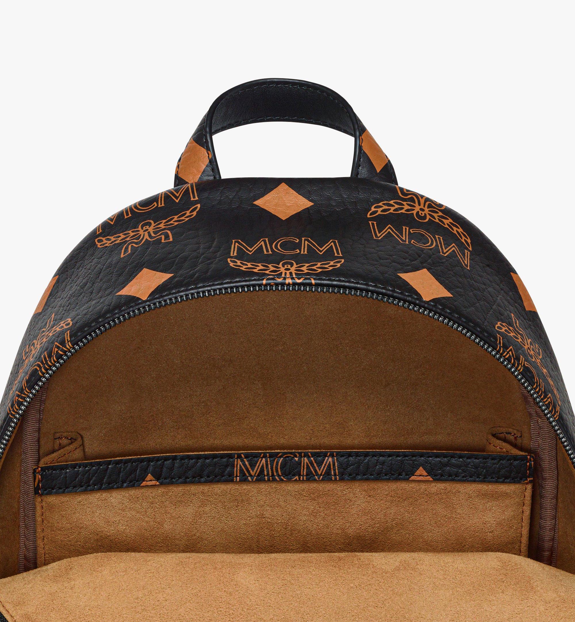 Small Stark Backpack in Maxi Visetos Black MCM JP