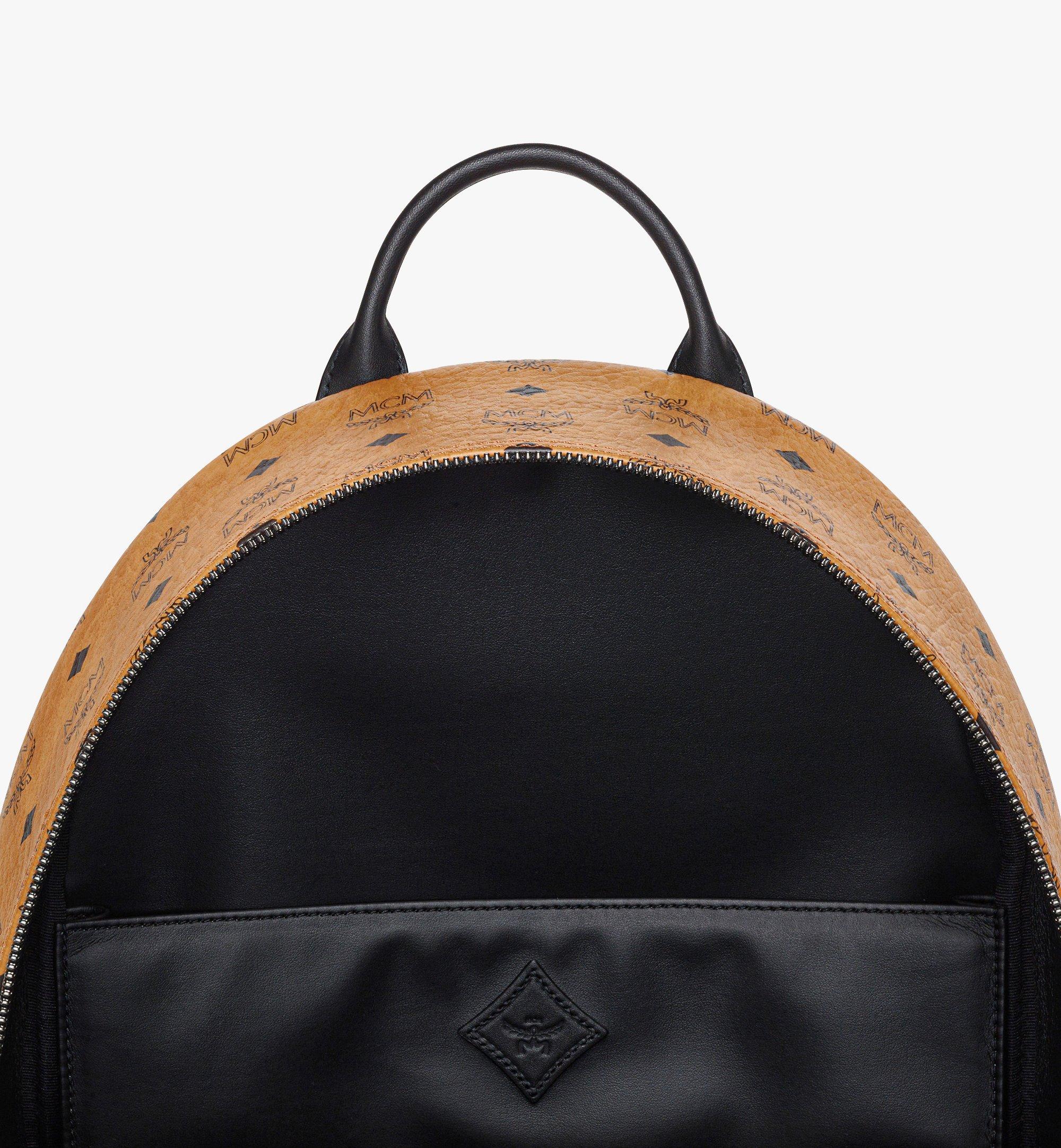 Mcm Stark Visetos Monogram Medium Backpack - Brown