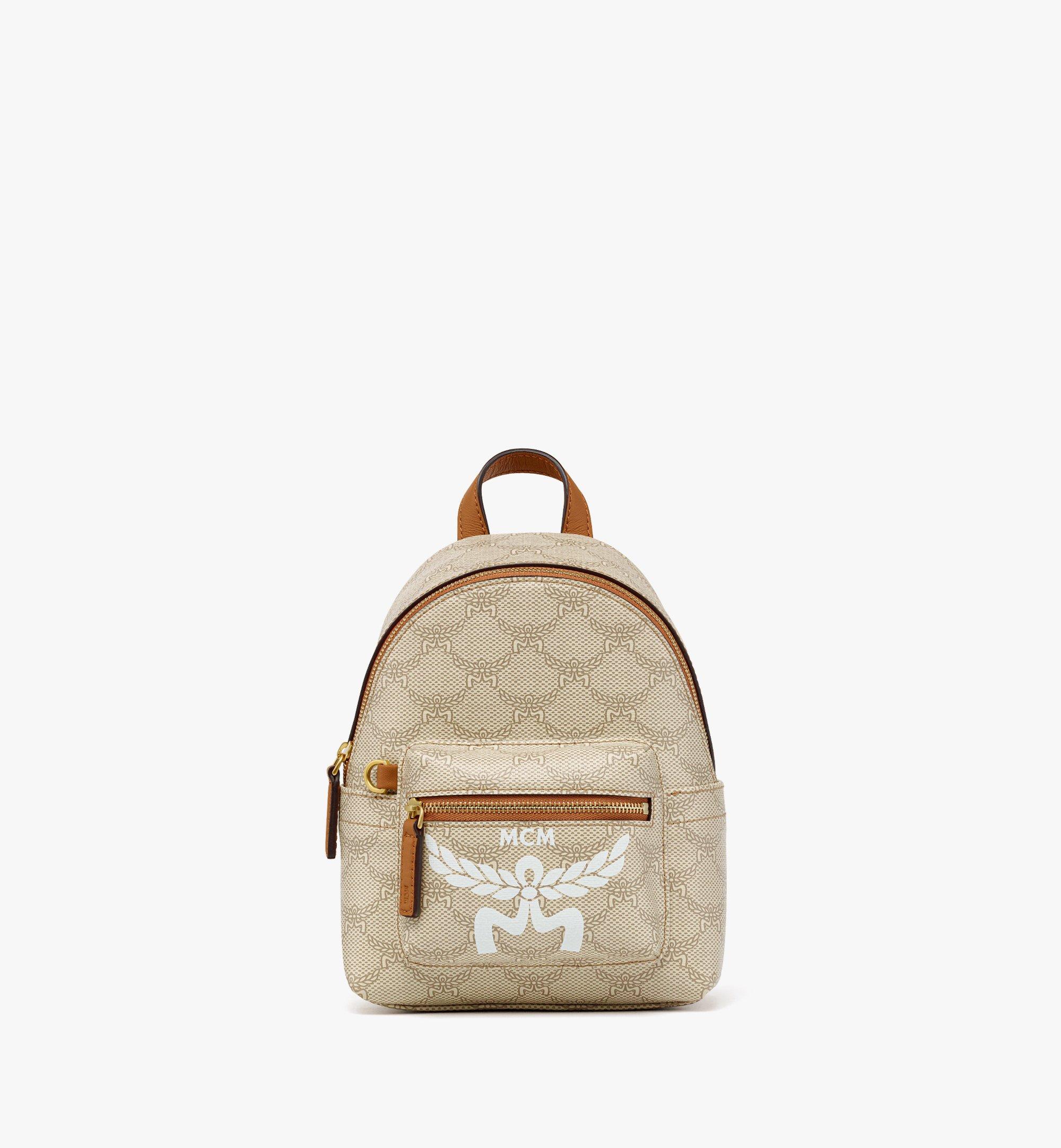 Mcm mini backpack shop beige