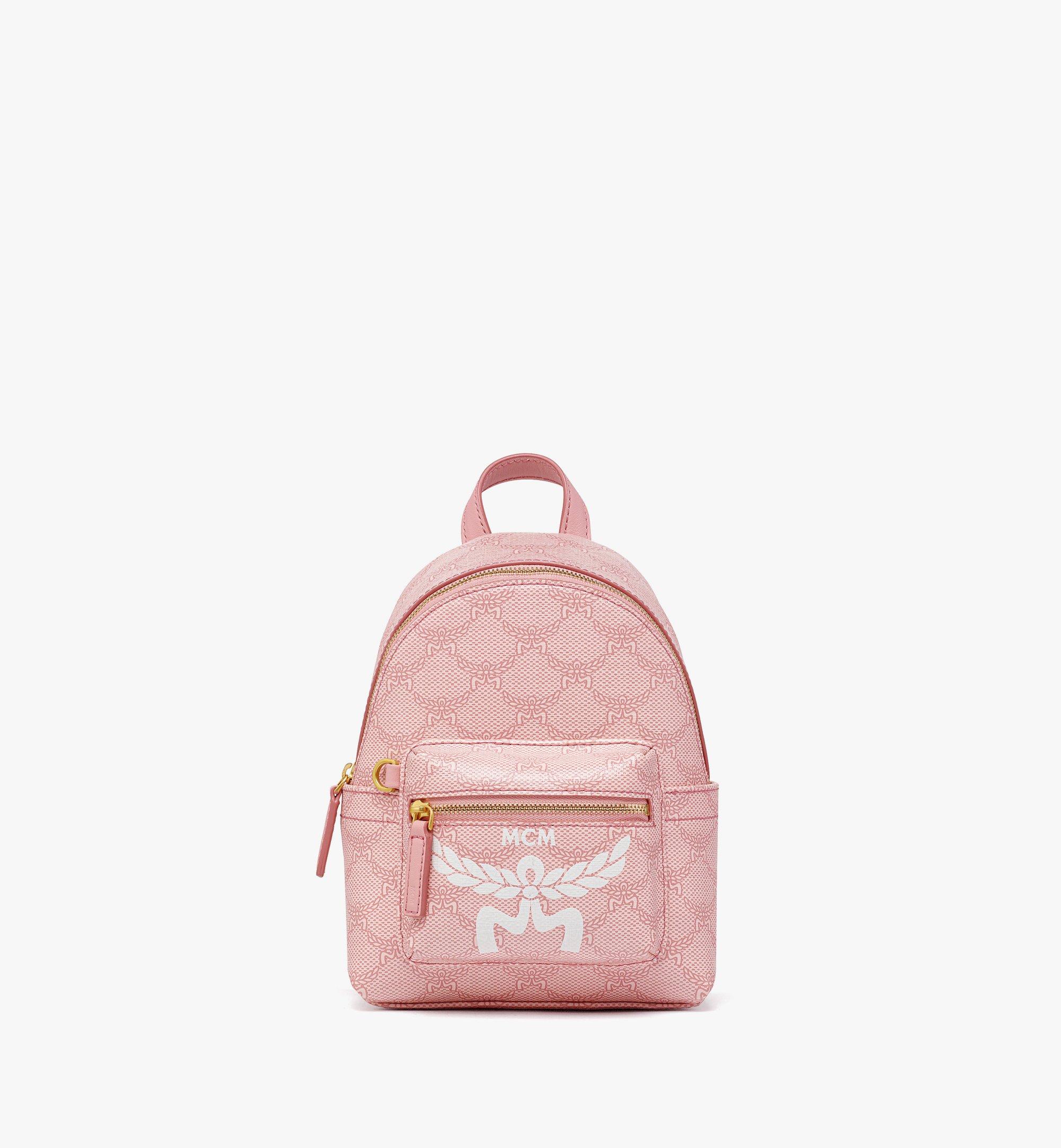 mcm soft pink backpack