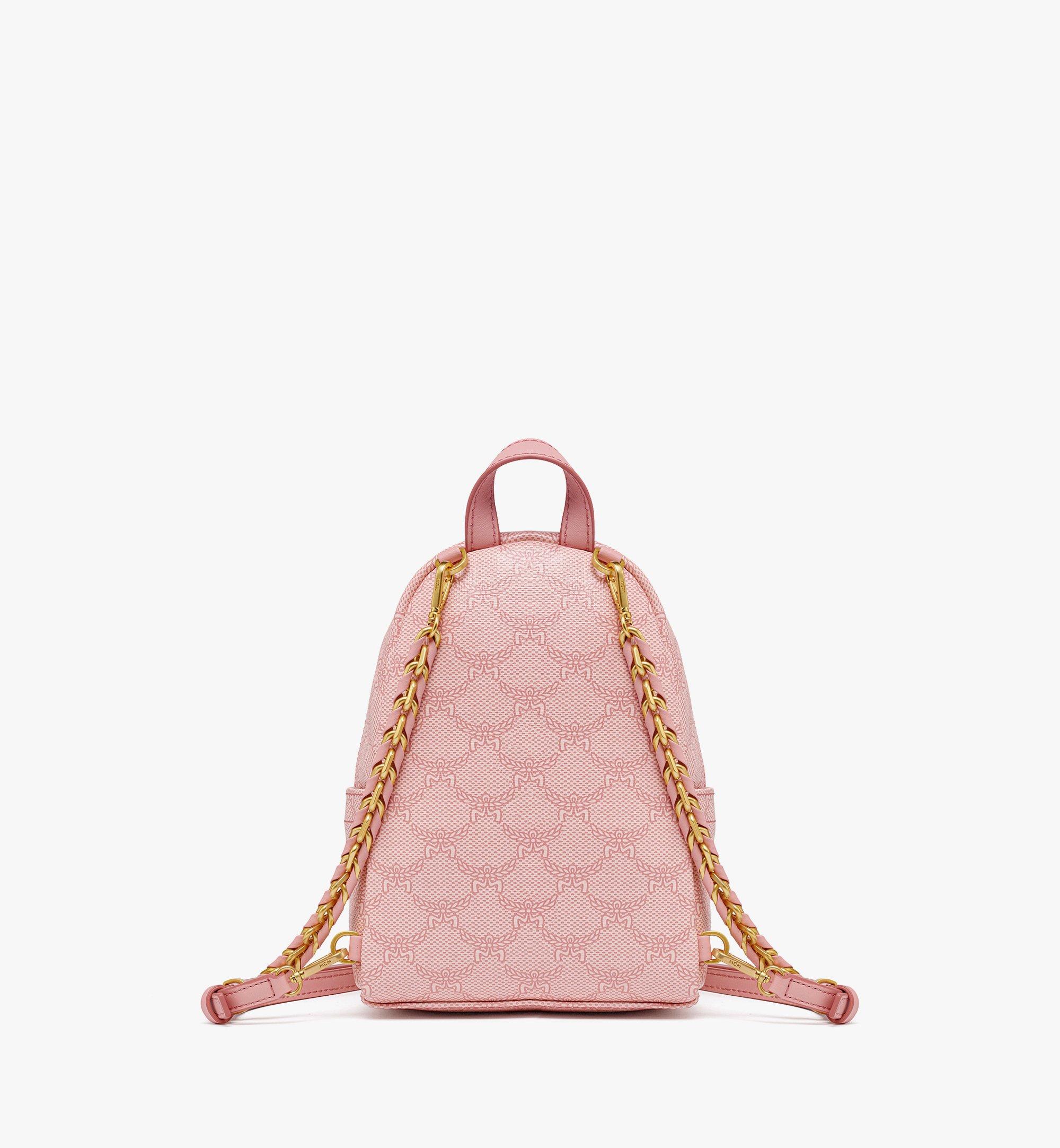 Mcm pink store backpack mini