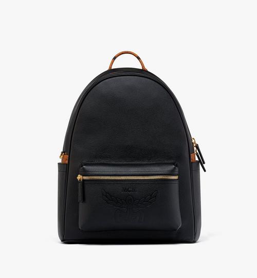 Medium Stark Backpack in Embossed Logo Leather Black | MCM ®US Medium Stark Backpack in Embossed Logo Leather Black | MCM ®US