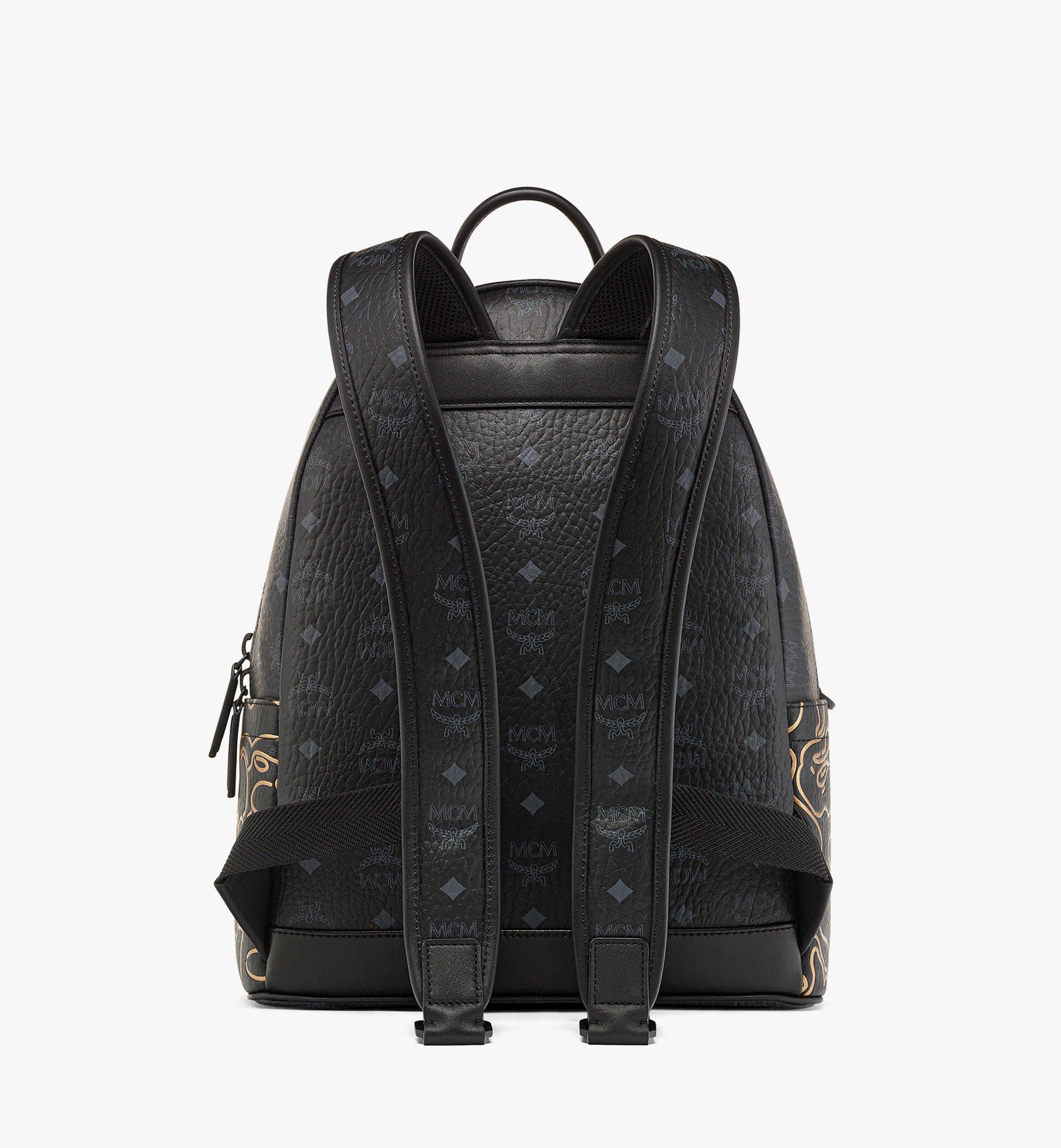 Small-Medium MCM x BAPE Stark Backpack in Visetos Black | MCM ®CA