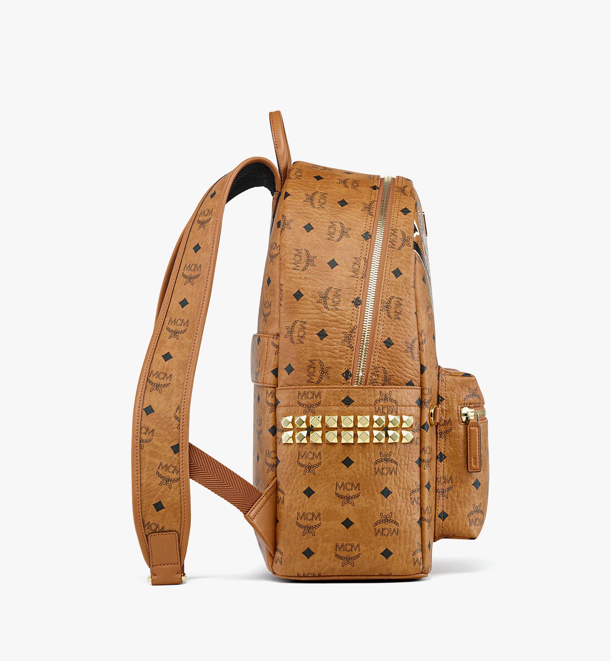 MCM Stark Side Studs Backpack in Bandana Visetos  MMKFAUP04CO001 Alternate View 1