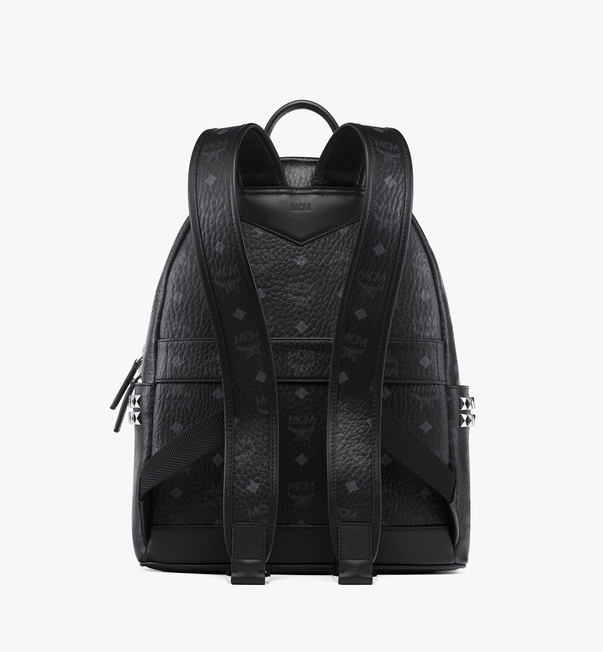 MCM Stark Side Studs Backpack in Rocket Visetos Black MMKFAVE11BK001 Alternate View 3