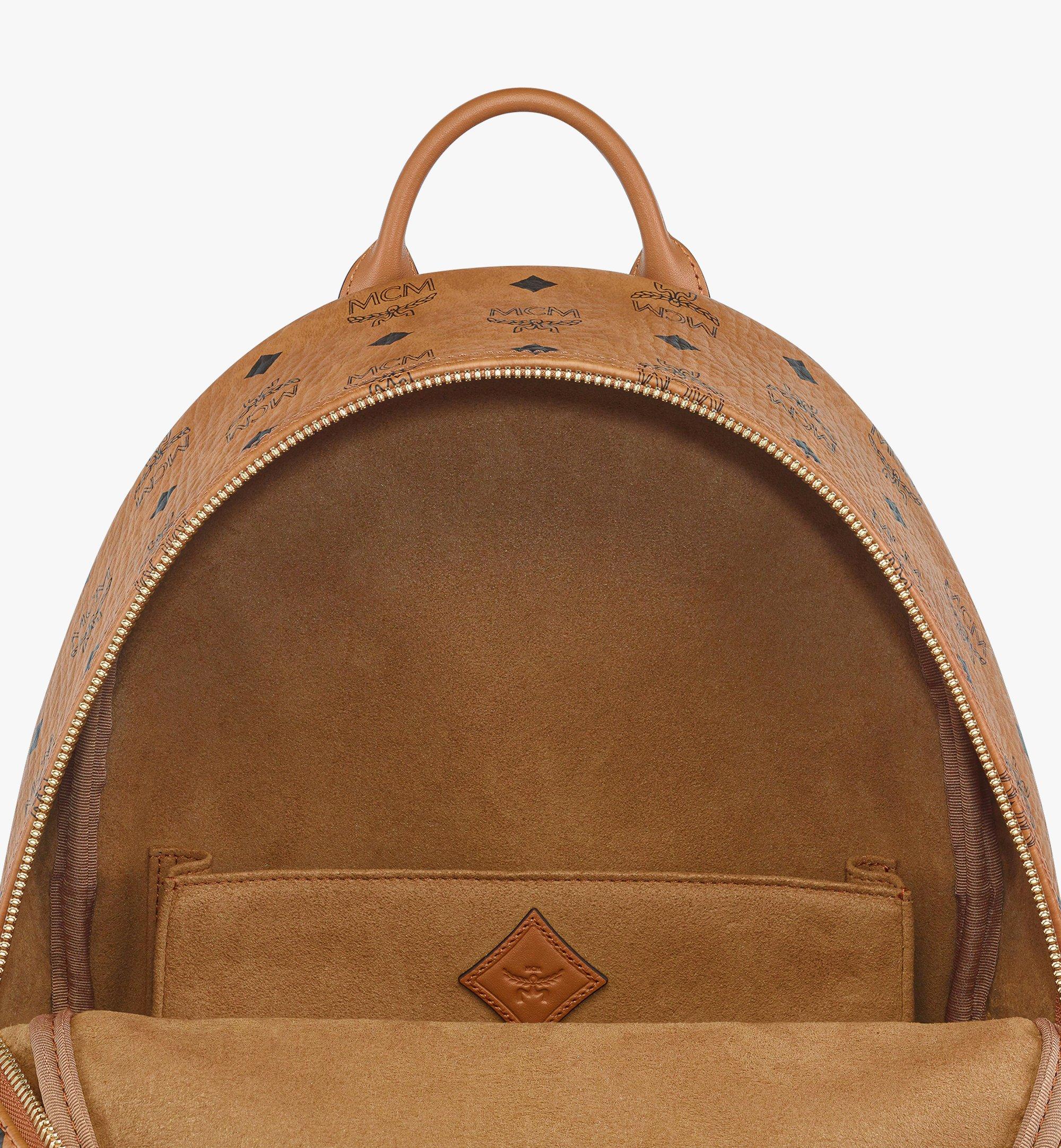 Small-Medium Stark Side Studs Backpack in Rocket Visetos Cognac