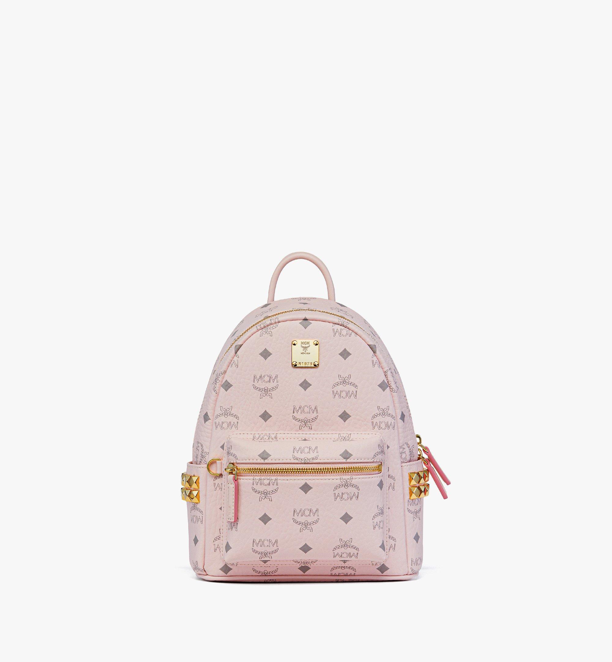 Mini Stark Side Studs Backpack in Visetos Pink | MCM ®TW