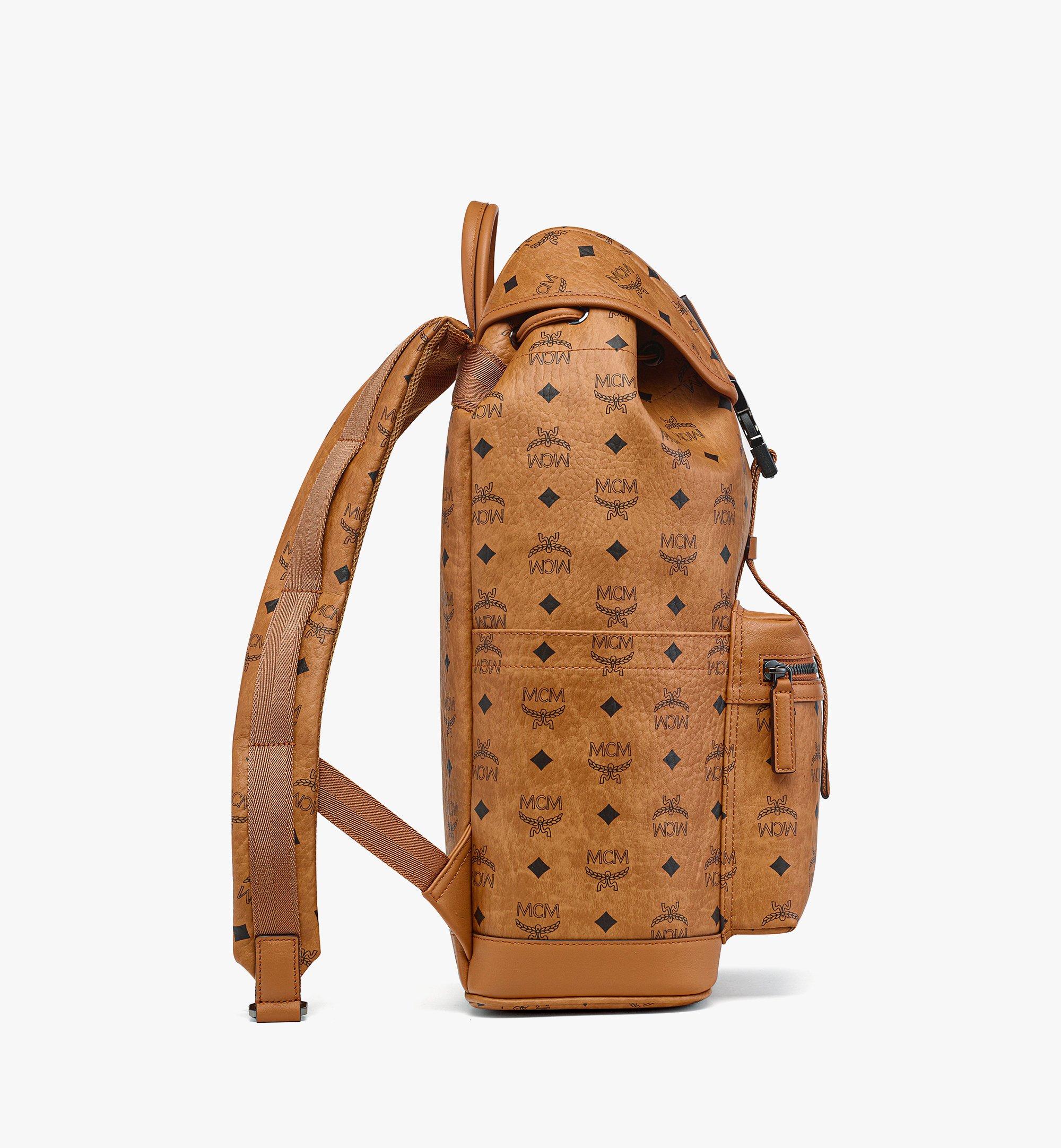 MCM Brandenburg Backpack in Visetos Cognac MMKFSBG01CO001 Alternate View 1