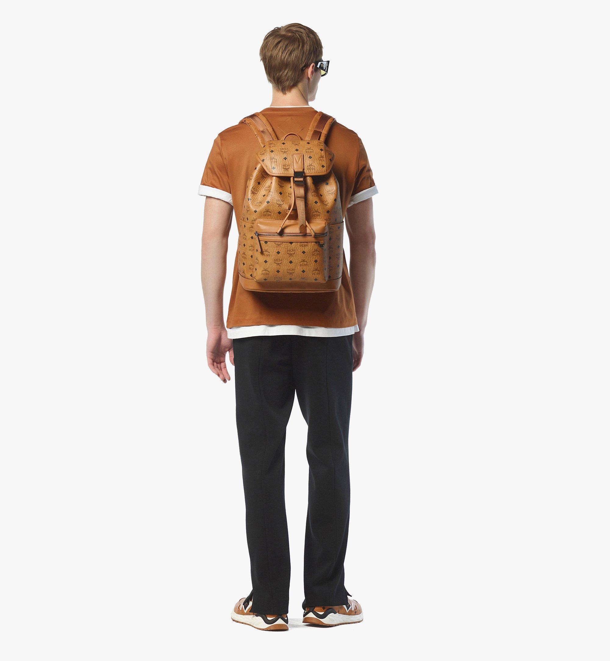 MCM Brandenburg Backpack in Visetos Cognac MMKFSBG01CO001 Alternate View 4