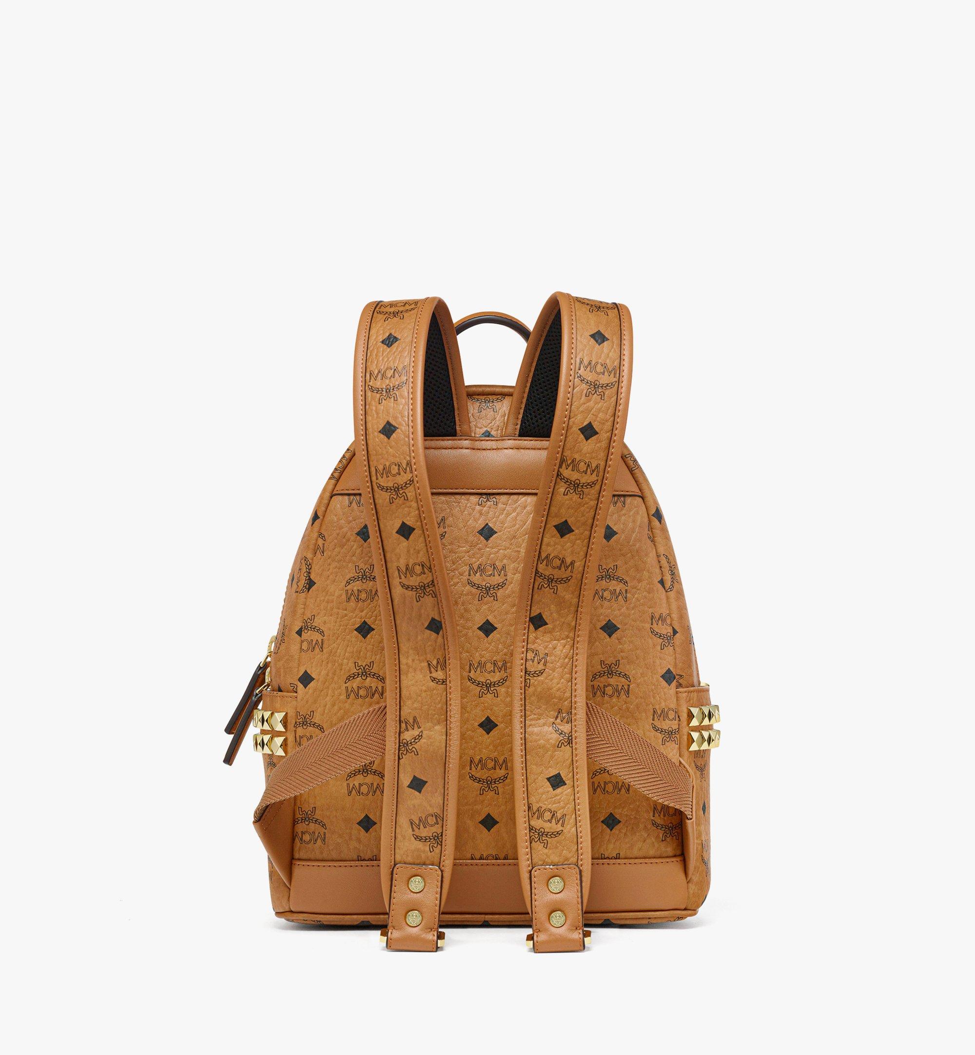 MCM Year of the Snake Stark Backpack in Visetos Cognac MMKFSUP07CO001 Plus de photos 3
