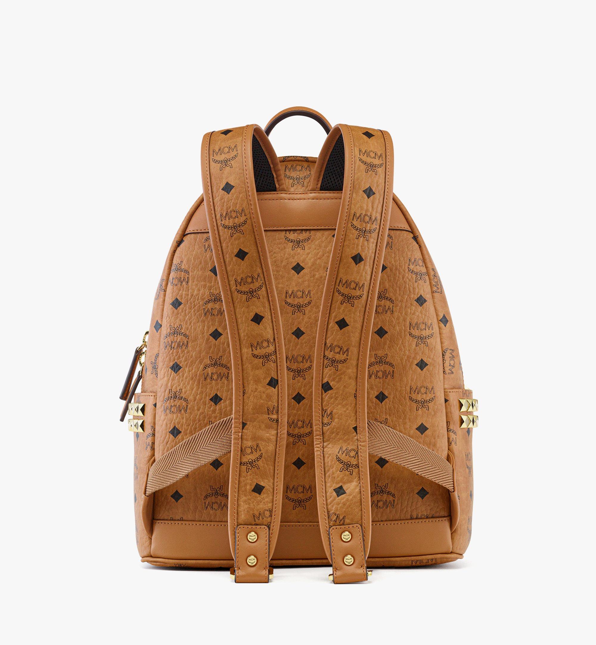 MCM 520 Pet Love Stark Visetos侧饰铆钉双肩背包  MMKFSUP09CO001 更多视角 3