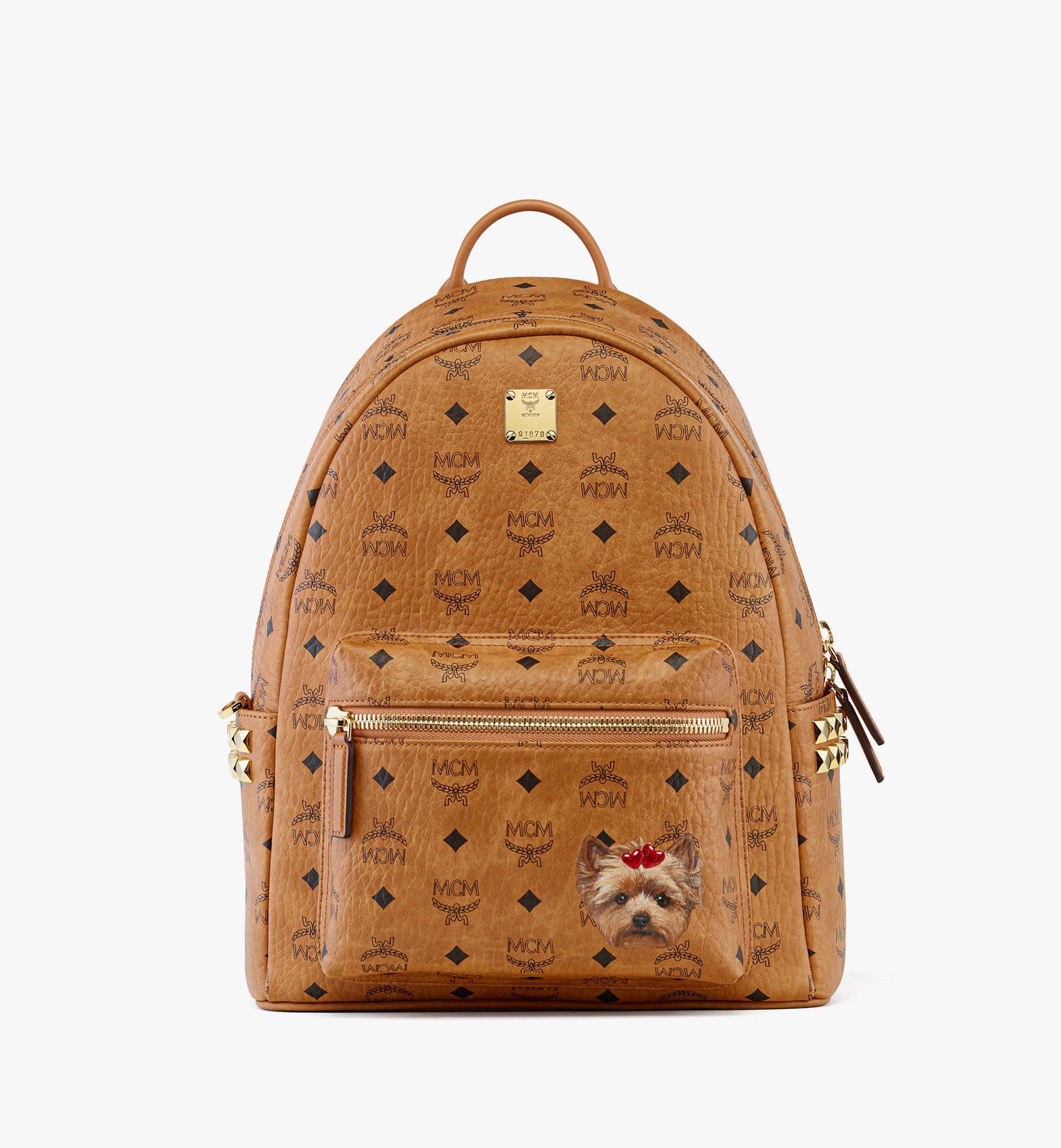 520 Pet Love Stark Side Studs Backpack in Visetos