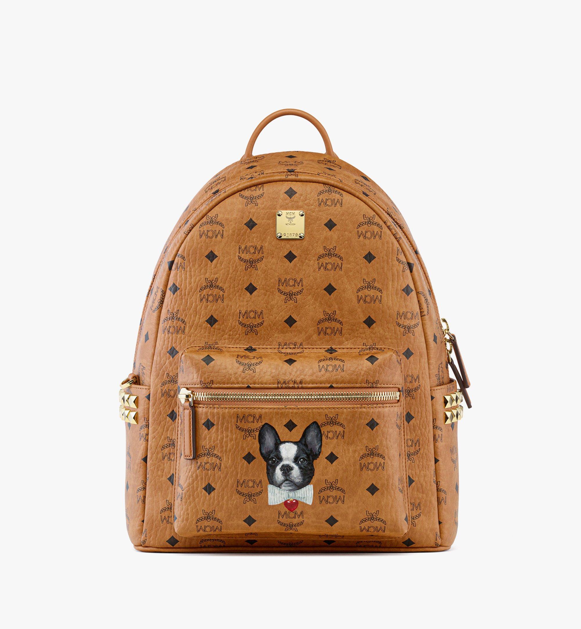 520 Pet Love Stark Side Studs Backpack in Visetos