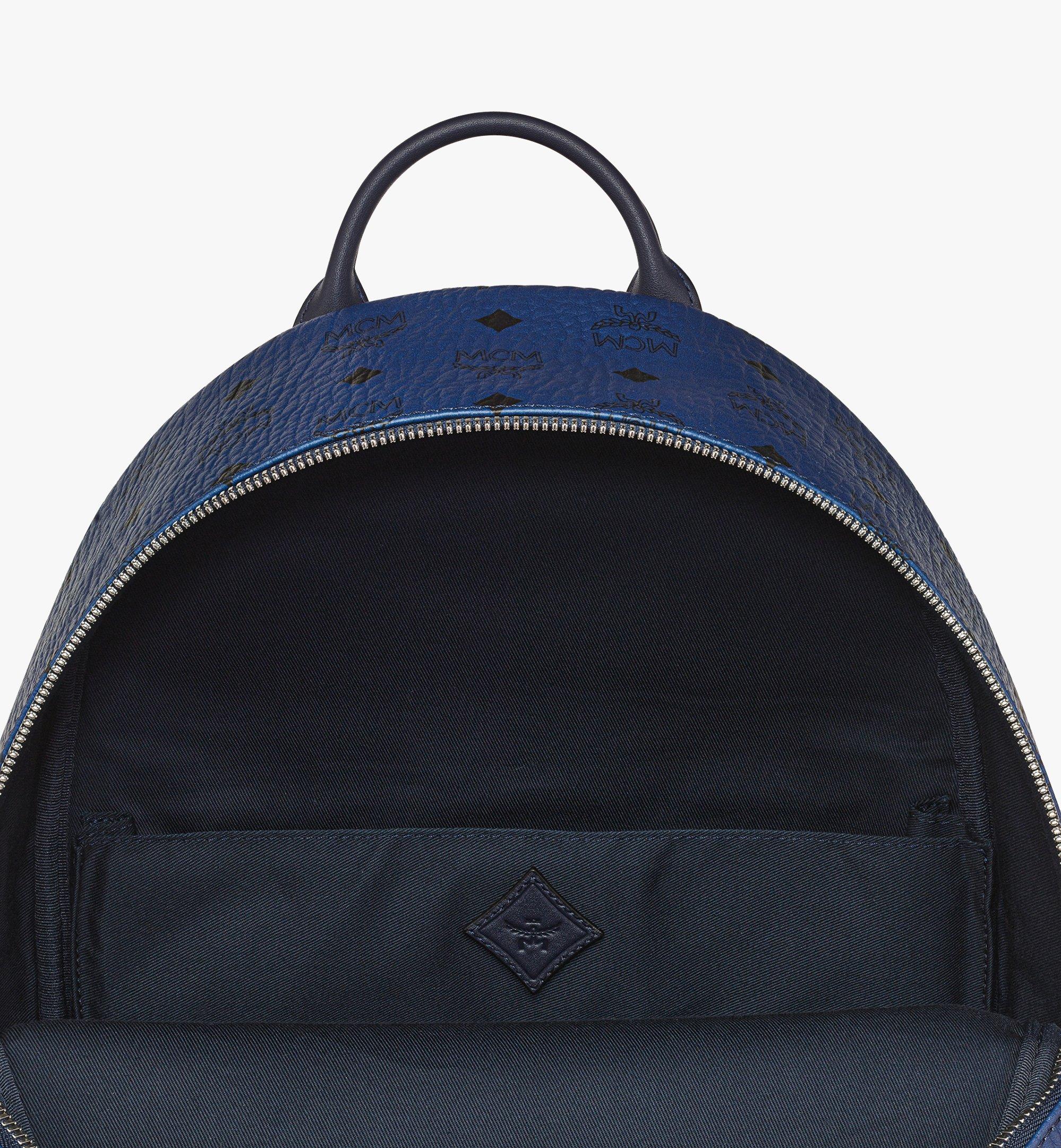 MCM Stark Backpack in Cubic Coral Visetos Blue MMKFSVE02VC001 Alternate View 2