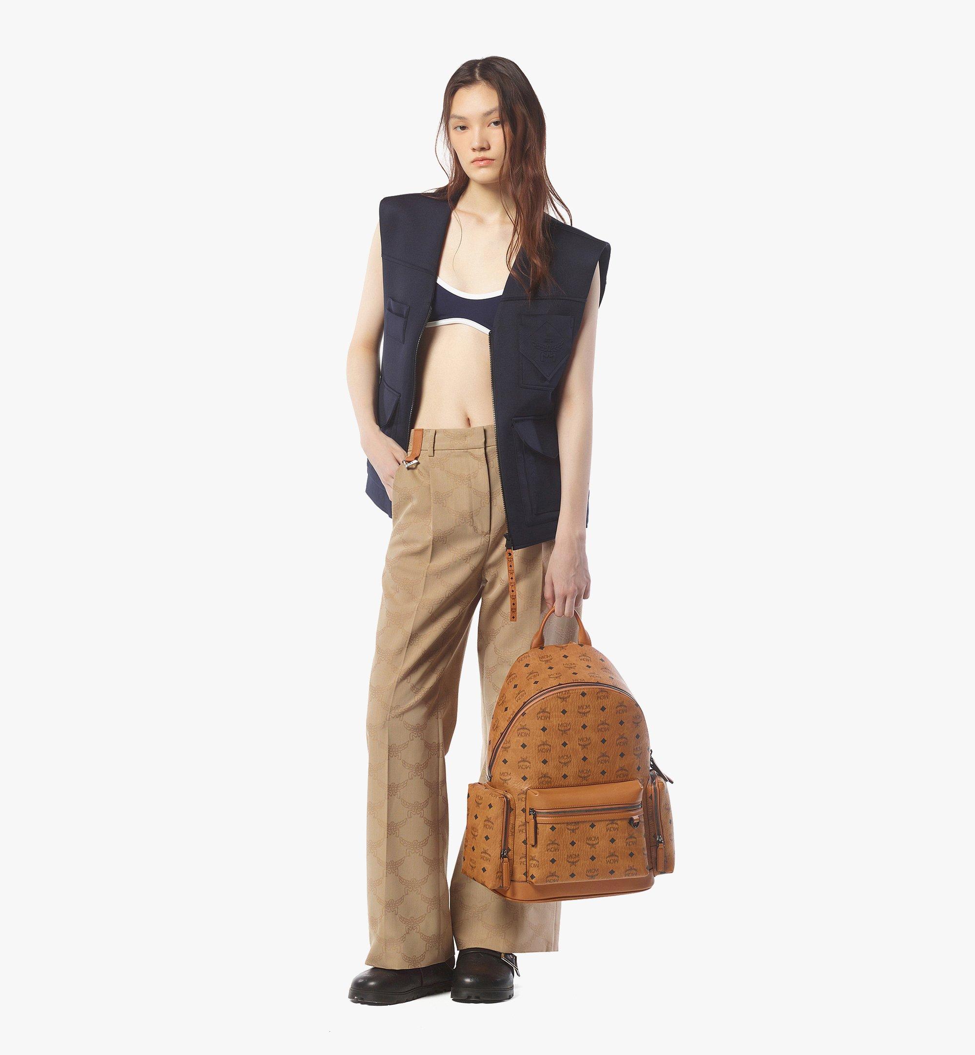 MCM Stark Backpack in Visetos Cognac MMKFSVE05CO001 Alternate View 2