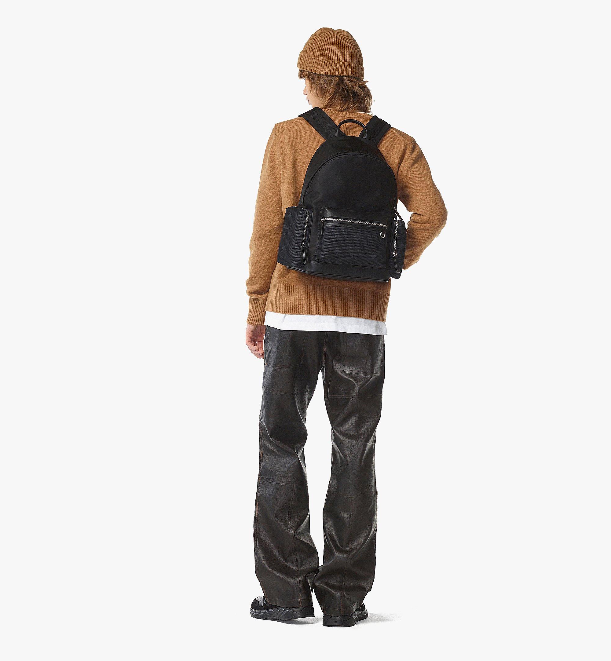Medium Stark Backpack in Recycled Nylon Black | MCM ®US