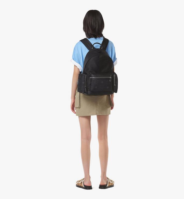 Medium Stark Backpack in Recycled Nylon Black | MCM ®US Medium Stark Backpack in Recycled Nylon Black | MCM ®US