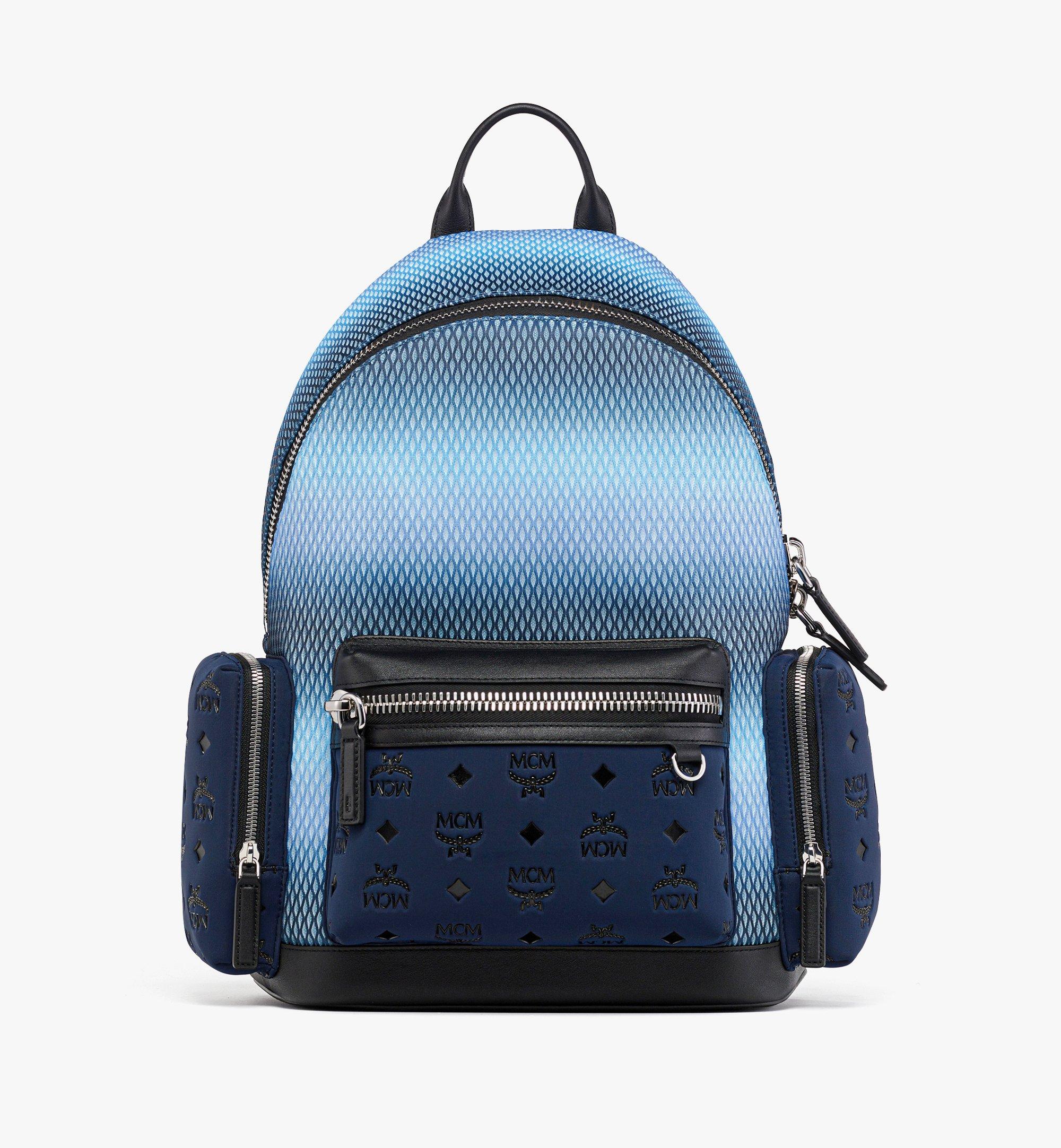 Blue mcm backpack online