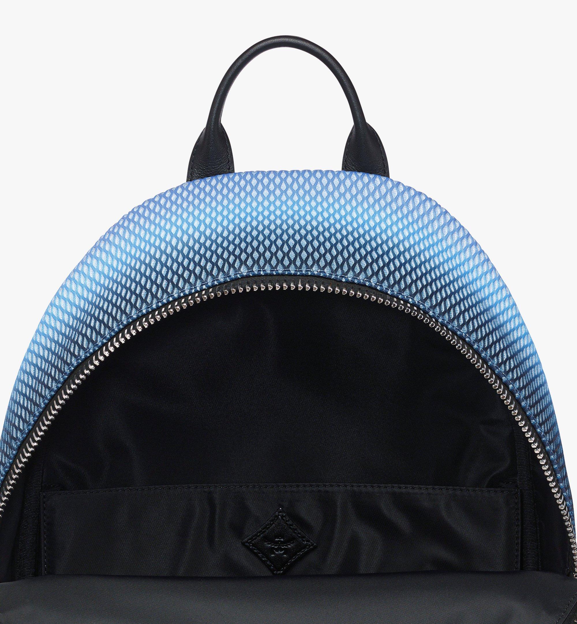 MCM Stark Backpack in Gradation Mesh and Monogram Neoprene Blue MMKFSVE071A001 Alternate View 2