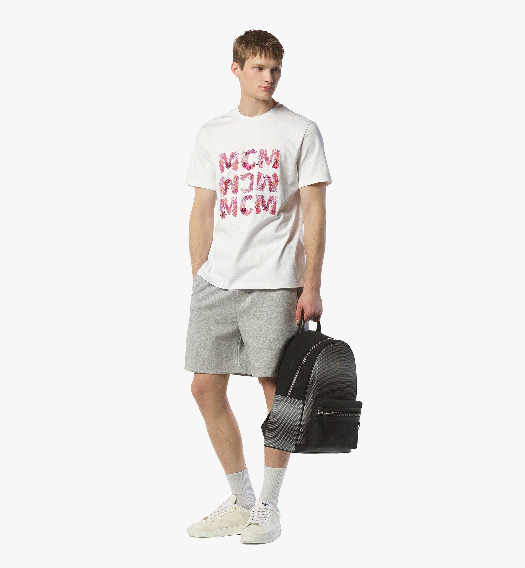 MCM Stark Backpack in Gradation Mesh and Monogram Neoprene Grey MMKFSVE08EG001 Alternate View 2