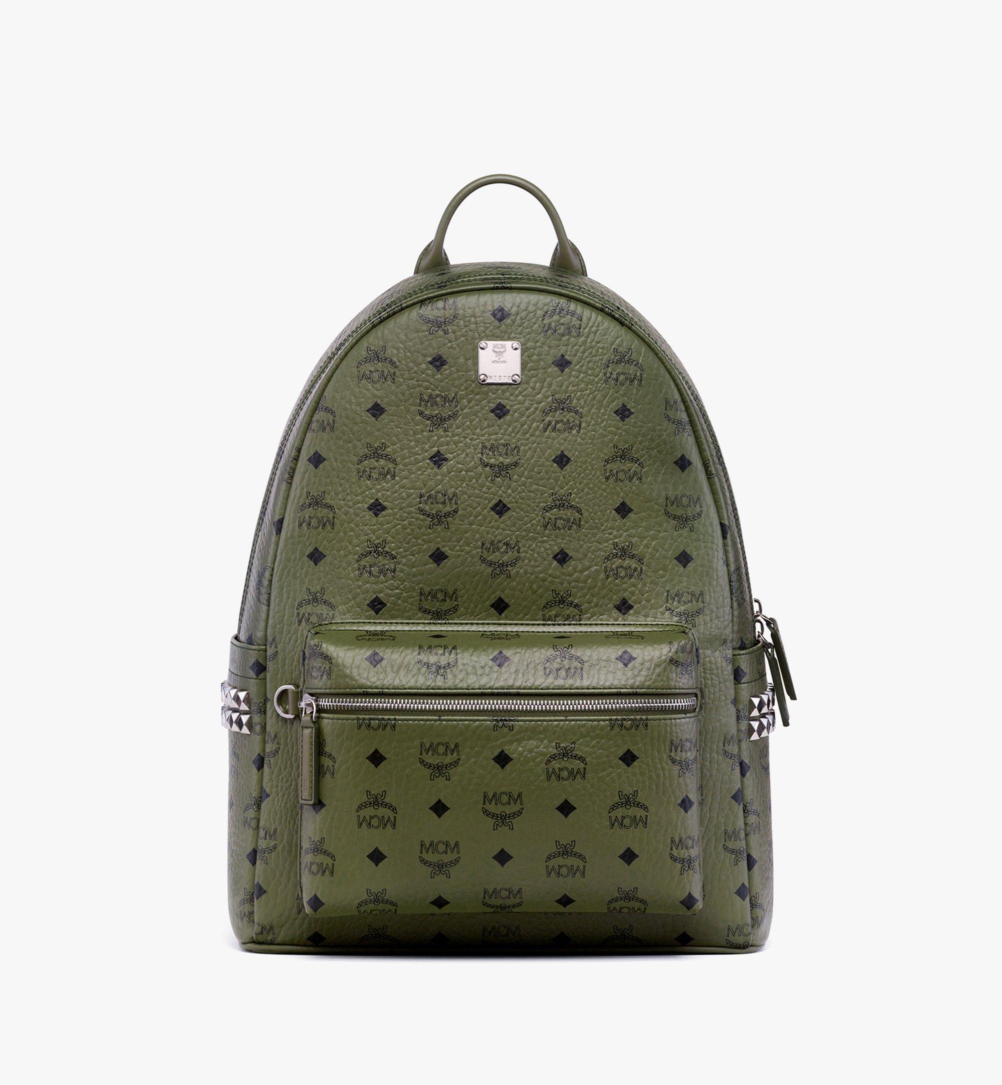 Medium Stark Side Studs Backpack in Visetos Black | MCM ®US