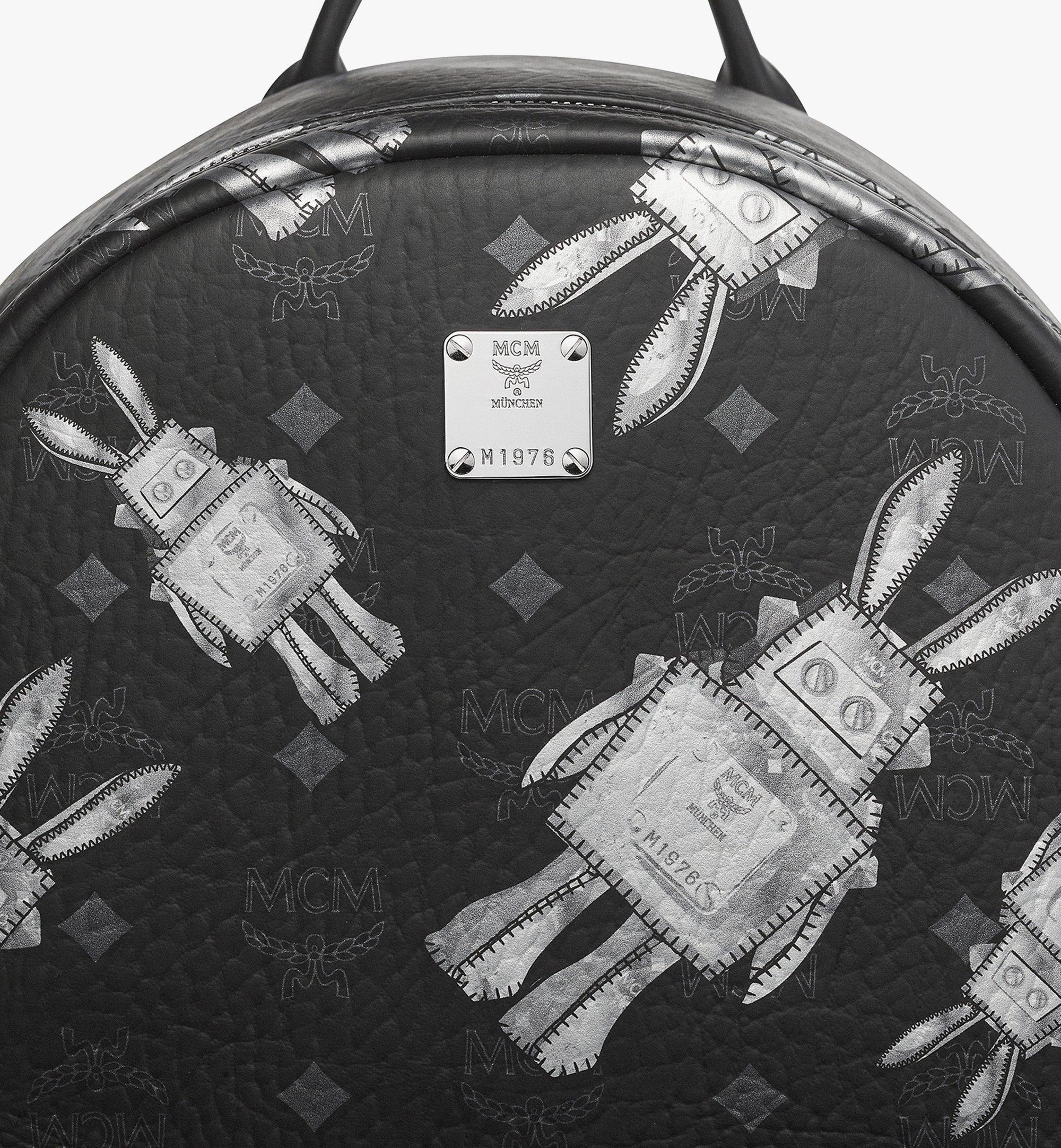 Sac à Dos MCM Stark Medium - Cuir Visetos Noir - Très Bon État - Unisexe