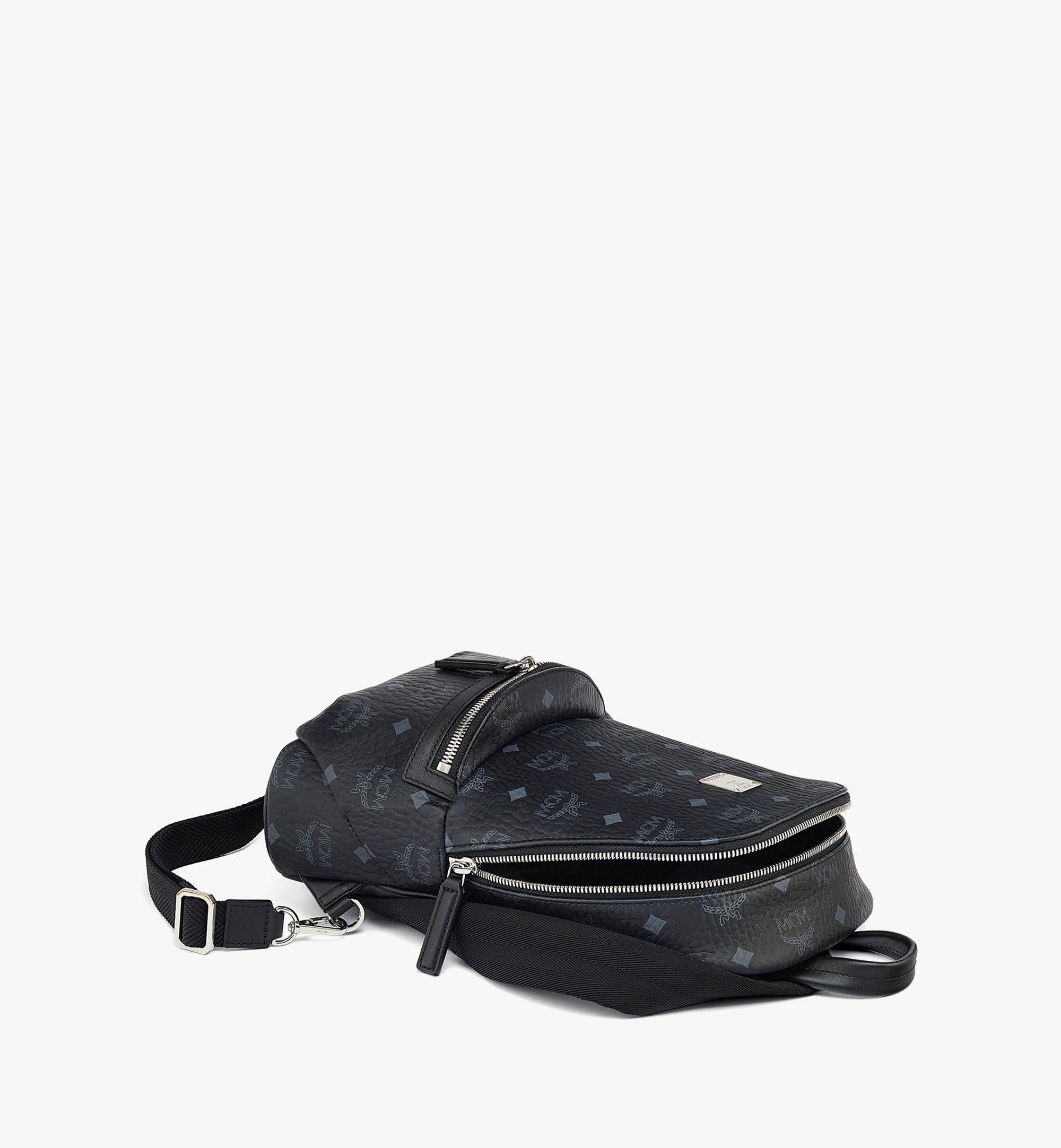 MCM Aren Small Sling Black Bag